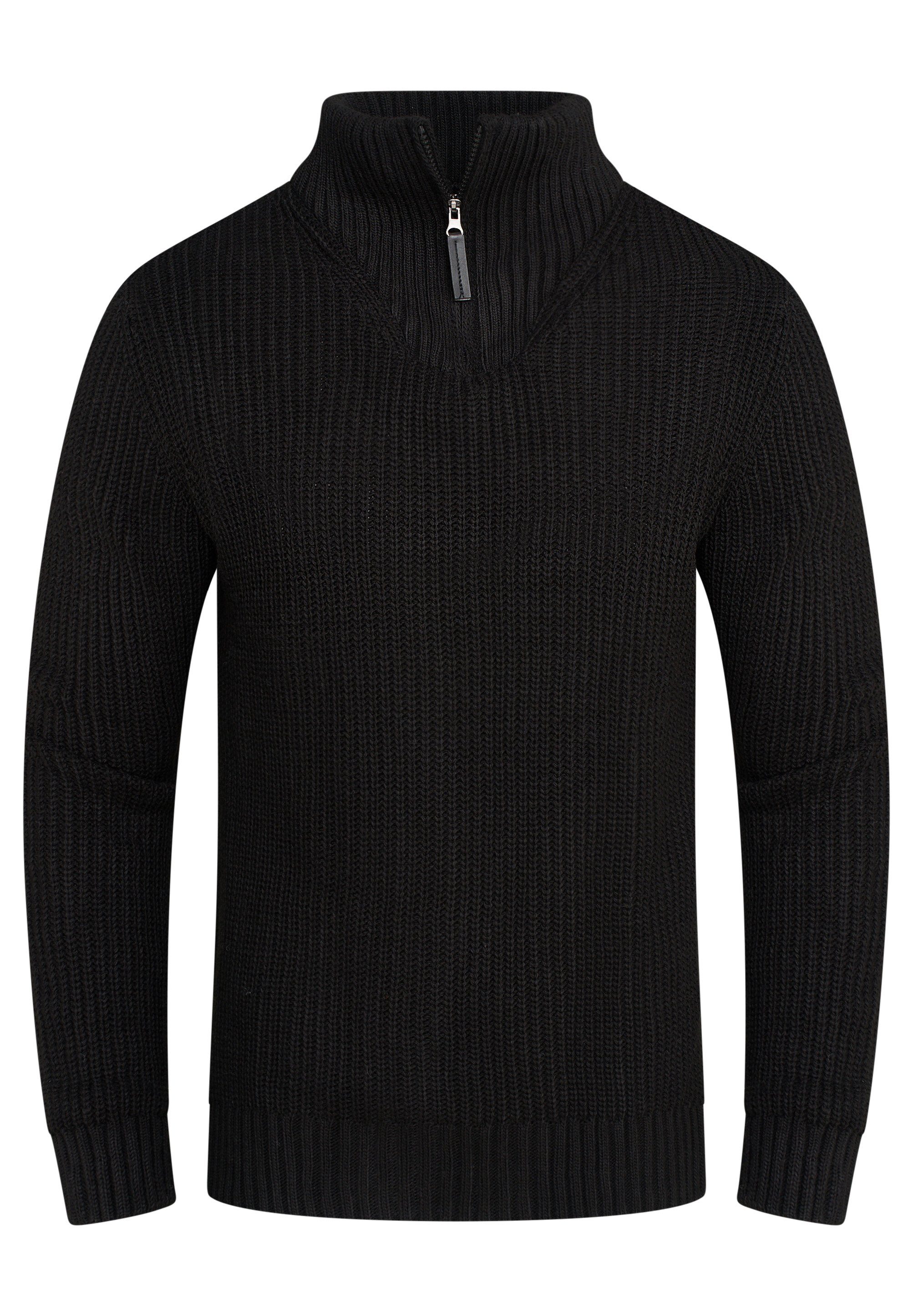behype Strickpullover MKZIP78 mit praktischer Reißverschlussleiste
