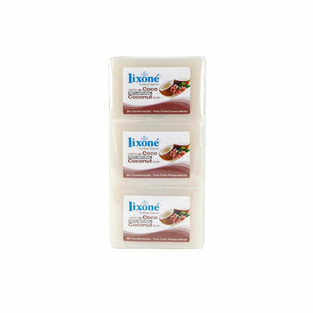 Lixone Gesichts-Reinigungsmilch Lixoné Coconut Soap Trockene Haut 3x125g