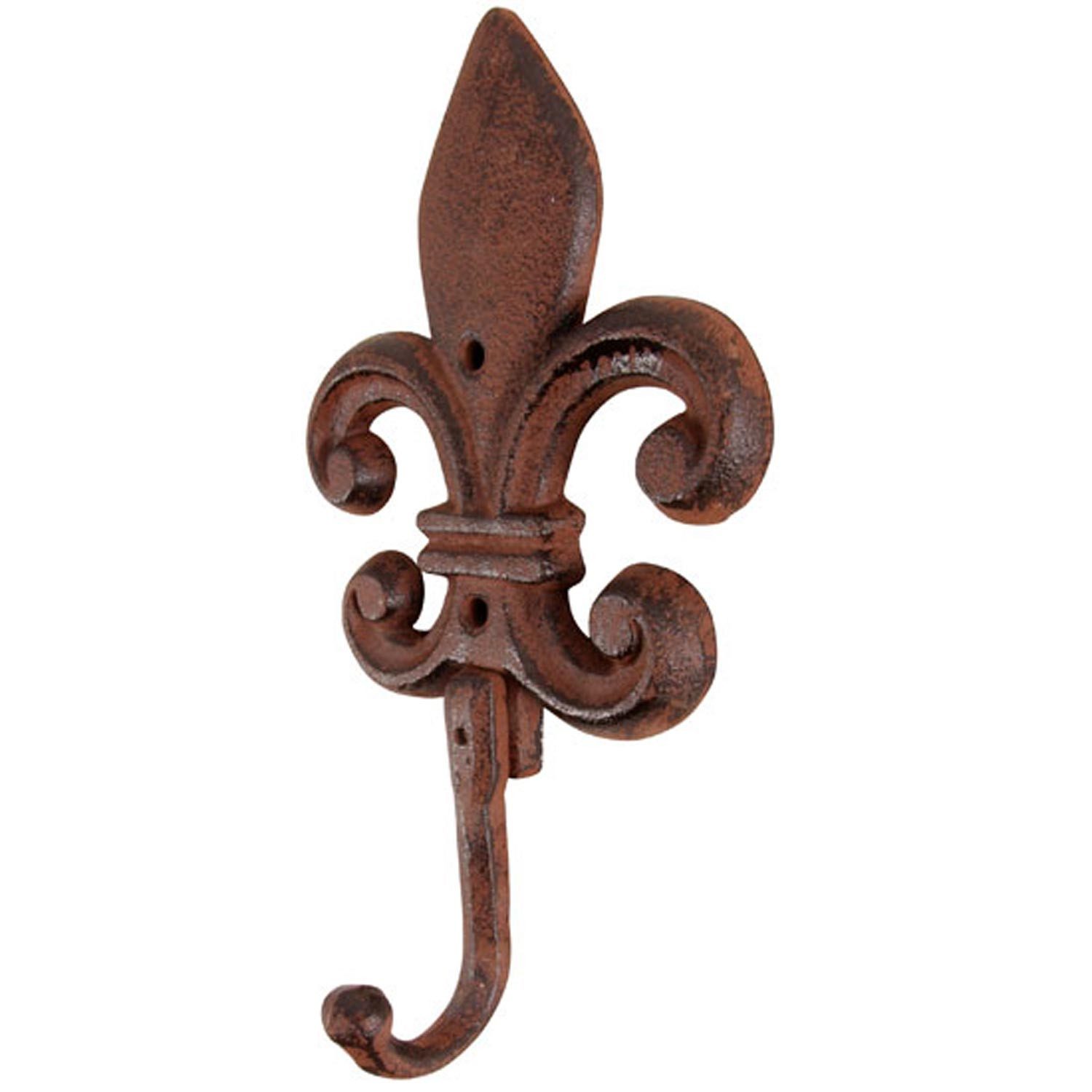 esschert design Wandhaken Haken gefüllte Lilie Handtuchhaken Garderobe Landhaus Gusseisen