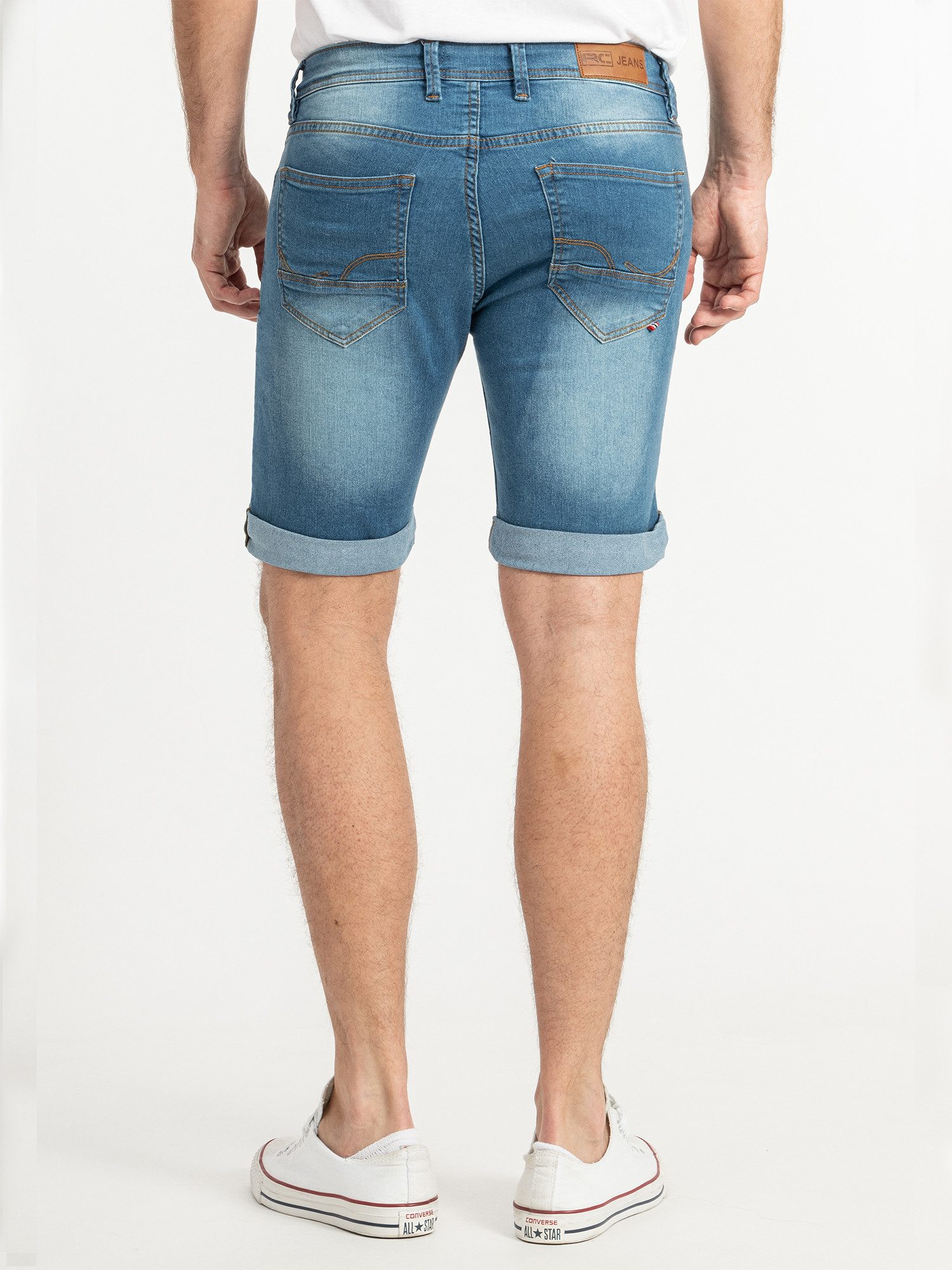 Rock Creek Jeansshorts Herren Shorts Bermuda Blau H-374