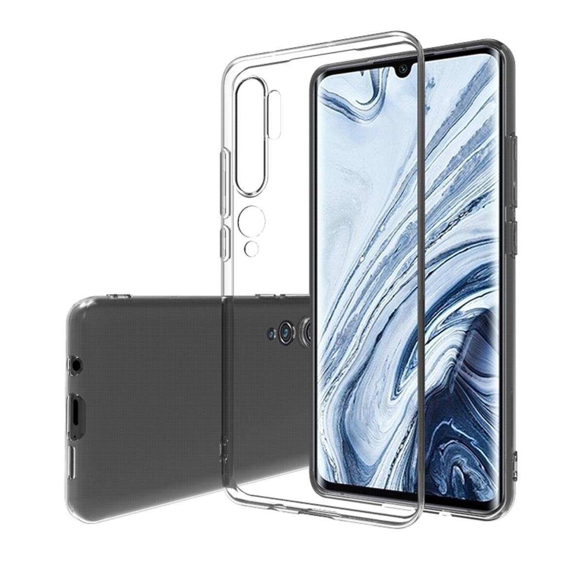 CoverKingz Handyhülle Xiaomi Mi Note 10 Handy Hülle Silikon Cover Schutzhülle Soft Case klar