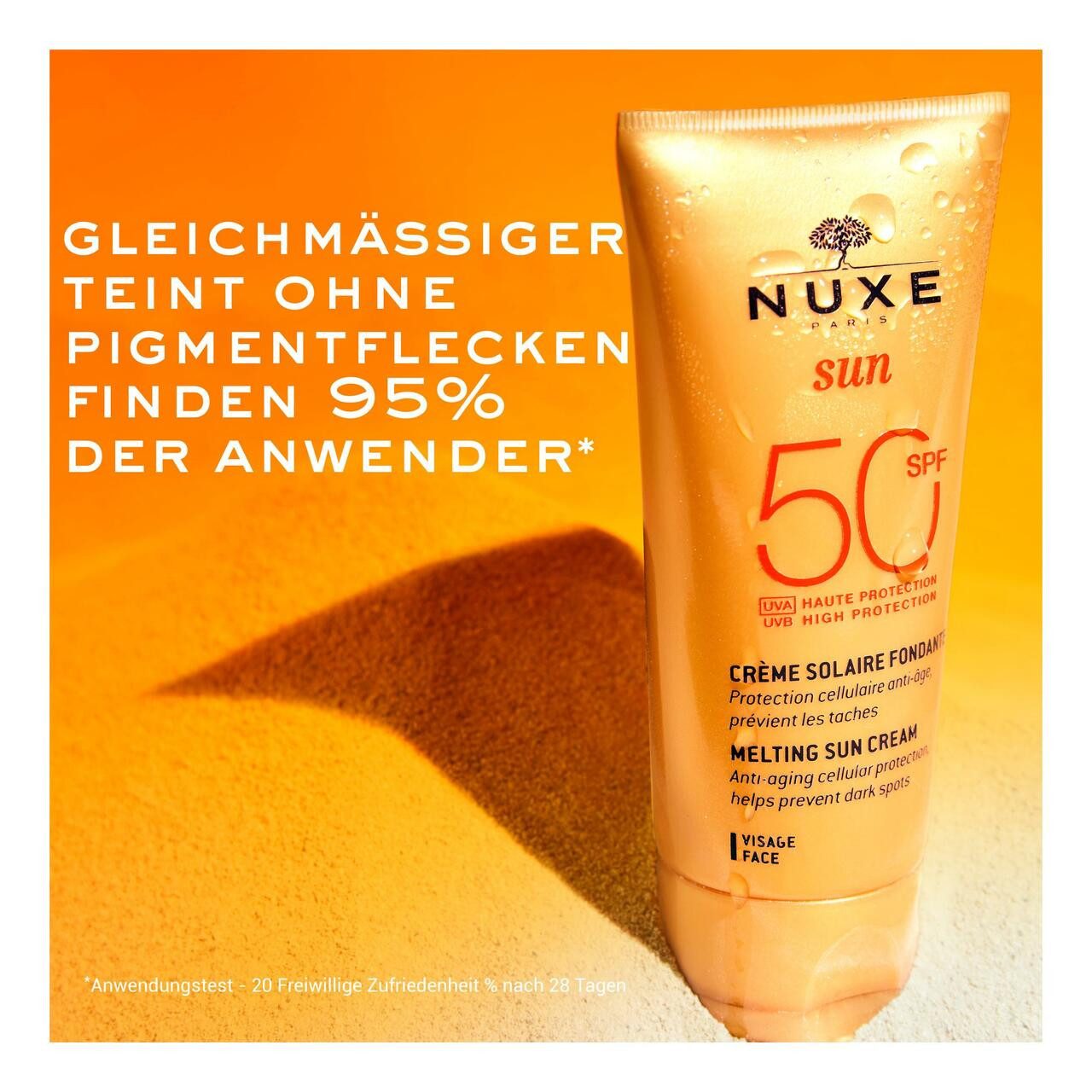 Nuxe Sonnenschutzcreme Sun Crème Solaire Fondante SPF 50, für Alle Hauttypen
