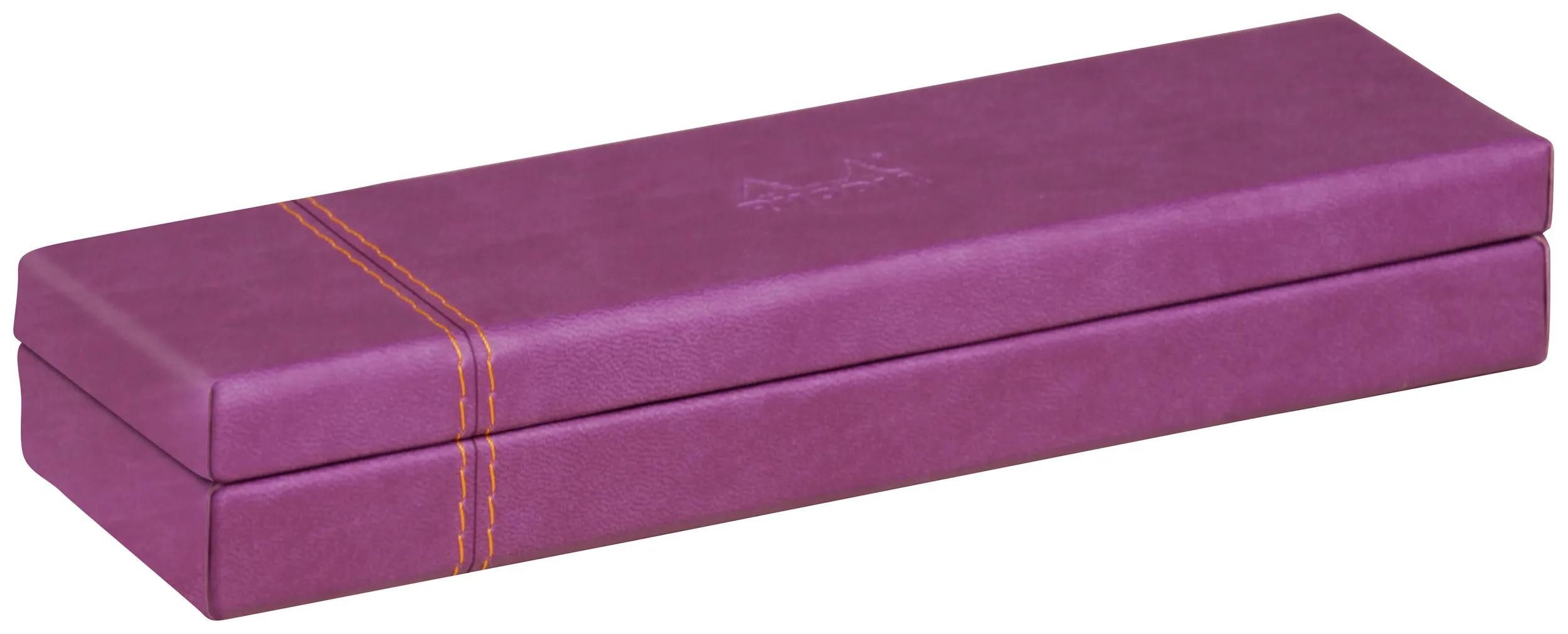 Rhodia Notizheft Rhodiarama Stiftebox aus Kunstleder, 21x5,5x3cm - Violett 319780C, Rhodia, Blöcke, Hefte und Notizbücher