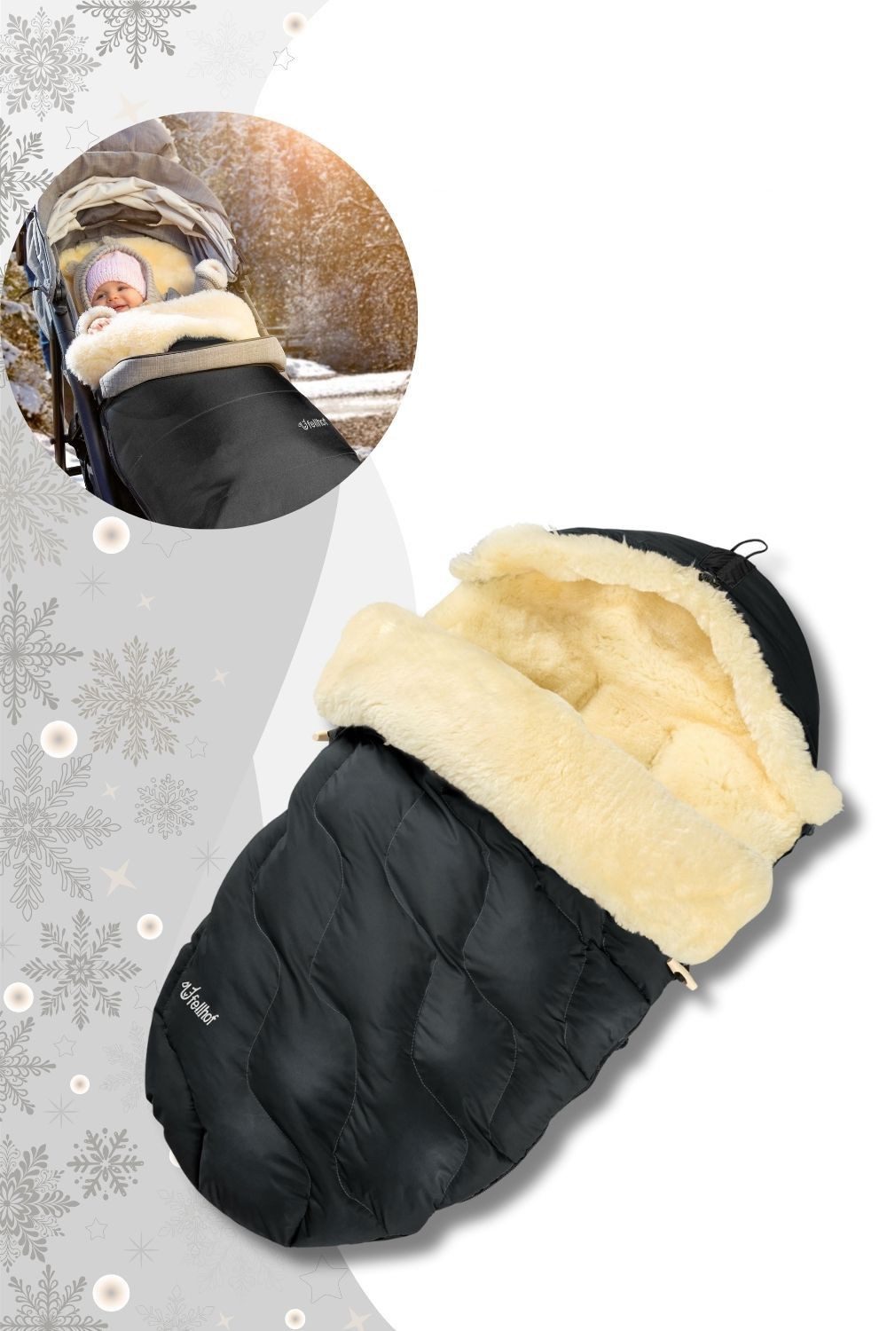 Fellhof Fußsack Kinderwagenfellsack Winterberg