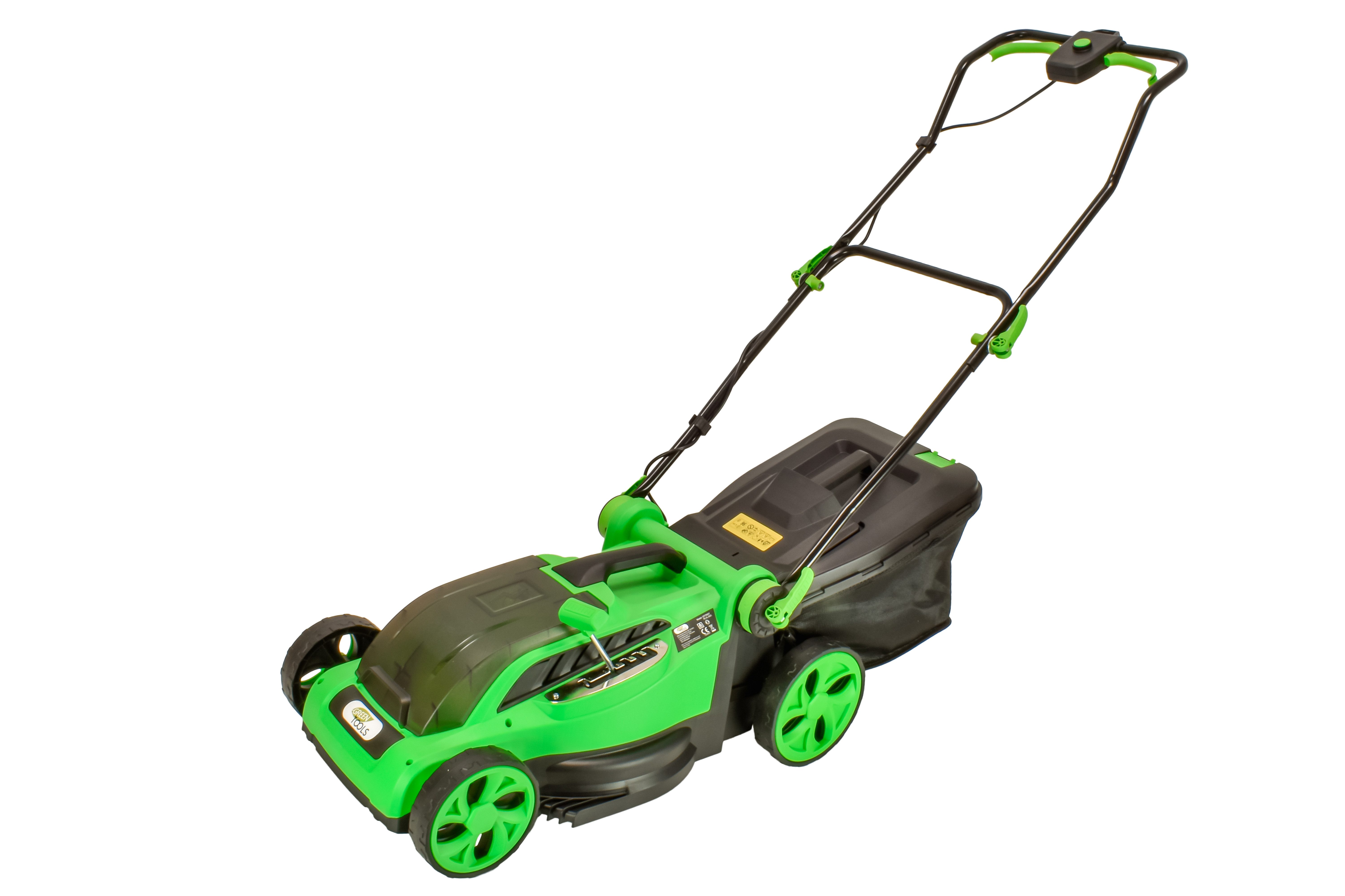 Green Tools Akkurasenmäher 36V mit optionaler Mulchfunktion - Schnittbreite 38cm - 36L Fangsack, 38 cm Schnittbreite, 38cm Schnittbreite, Höhen