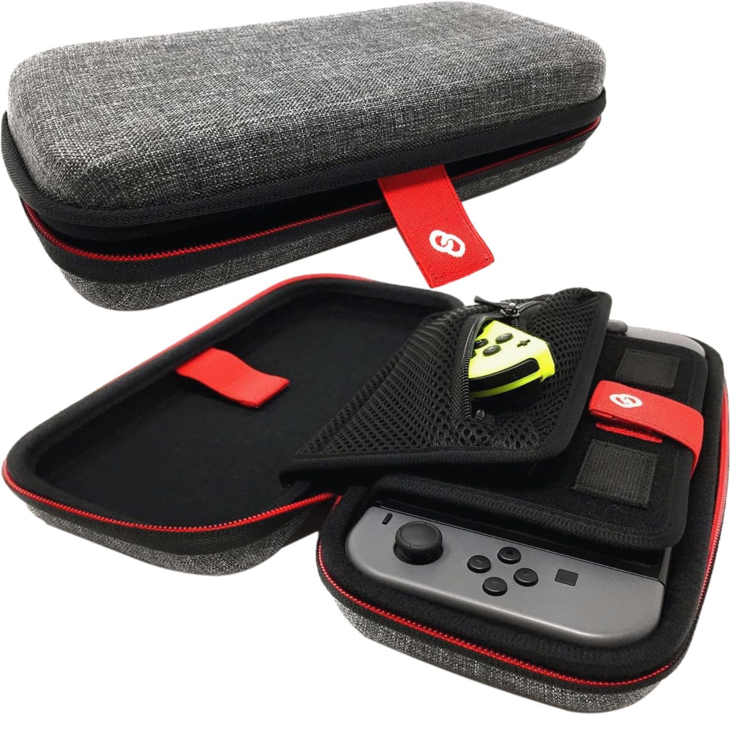 Capcy Nintendo-Schutzhülle Hardcase Tasche für Nintendo Switch Konsole, Schutz-Hülle Aufbewahrung Case Etui Zubehör auch für Switch OLED LITE