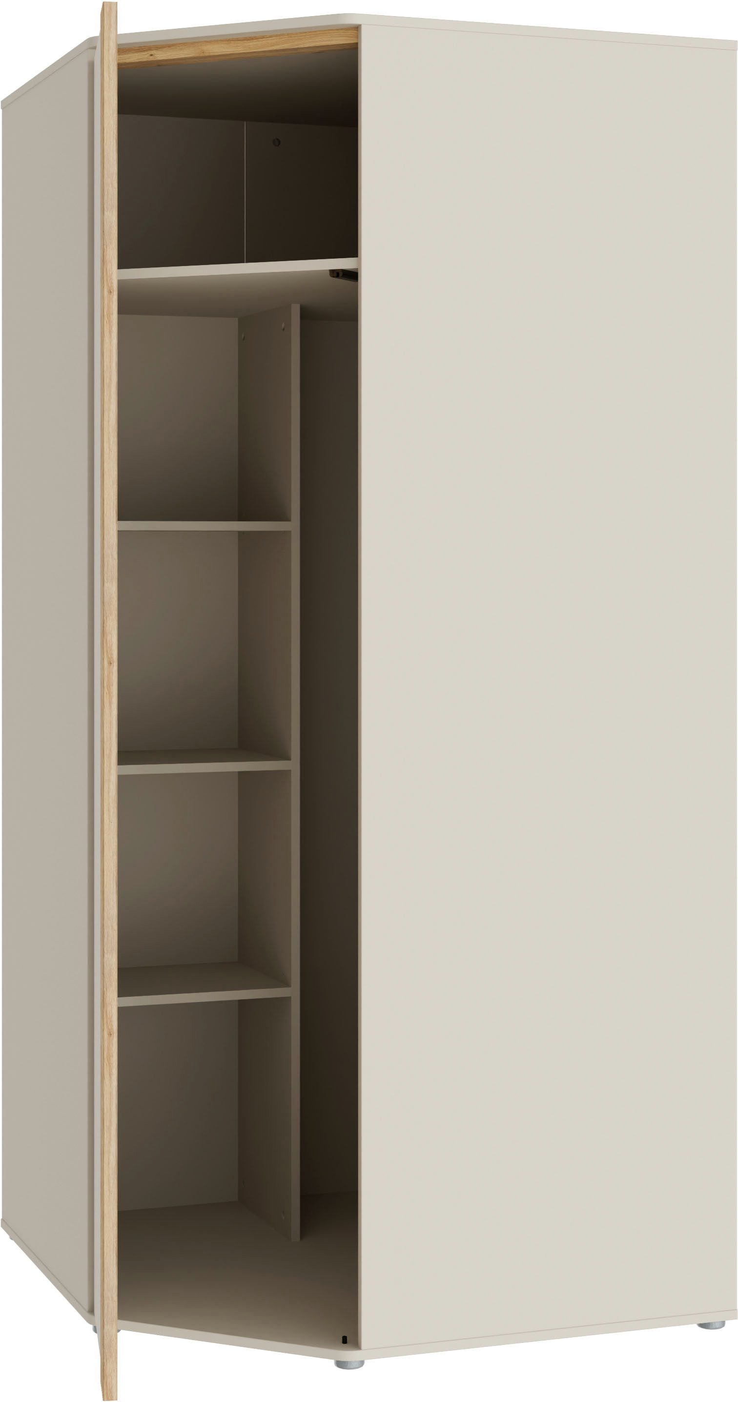 FORTE Eckkleiderschrank B/H/T 92,2/193,7/92,2 cm