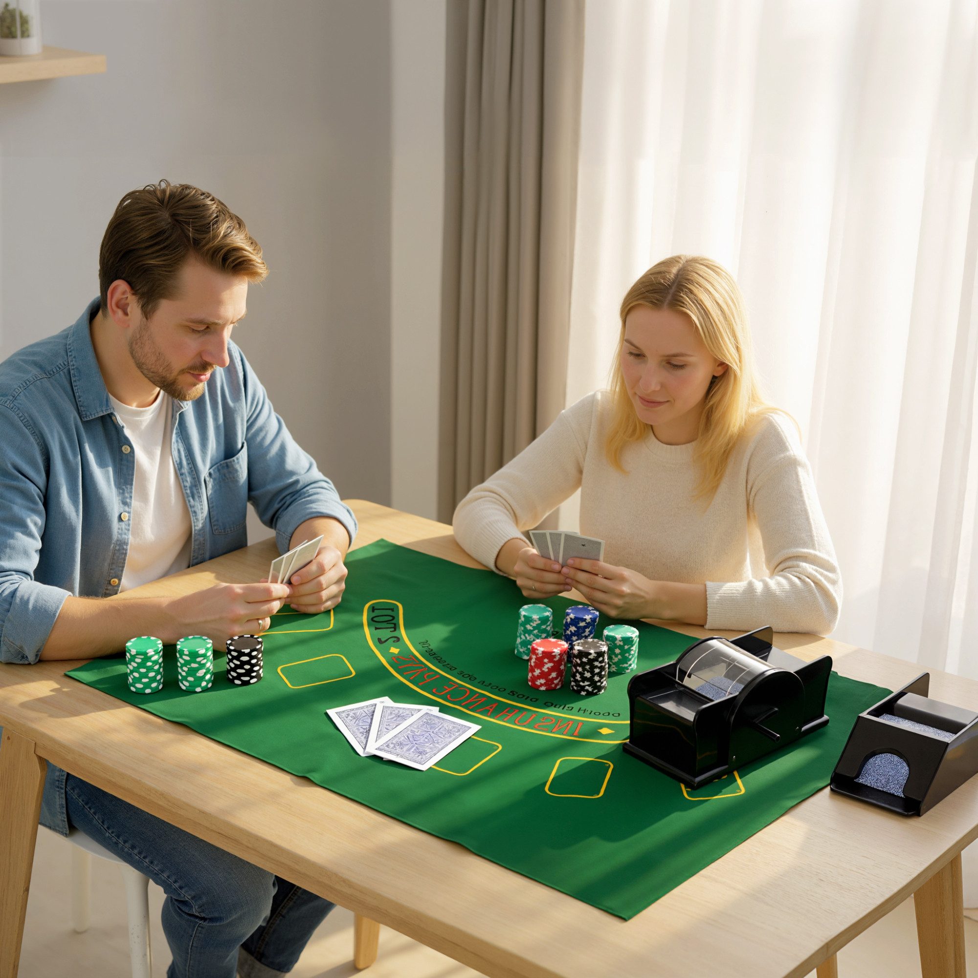 SPORTNOW Spiel Pokerkoffer mit 300 Chips, Strategiespiel, Aluminiumkoffer für Texas Hold'em, Blackjack