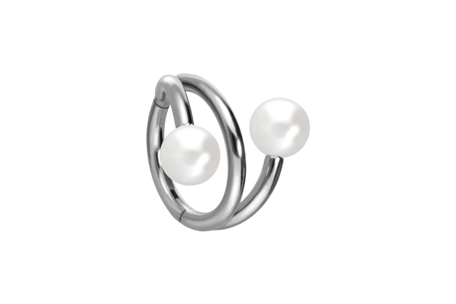 PIERCINGLINE Nasenpiercing Titan Segmentring Clicker mit Innengewinde 3 RINGE + 2 SYNTHETISCHE (Clicker, 1-tlg), Ohrpiercing für Conch, Helix, Tragus, Daith, Lobe