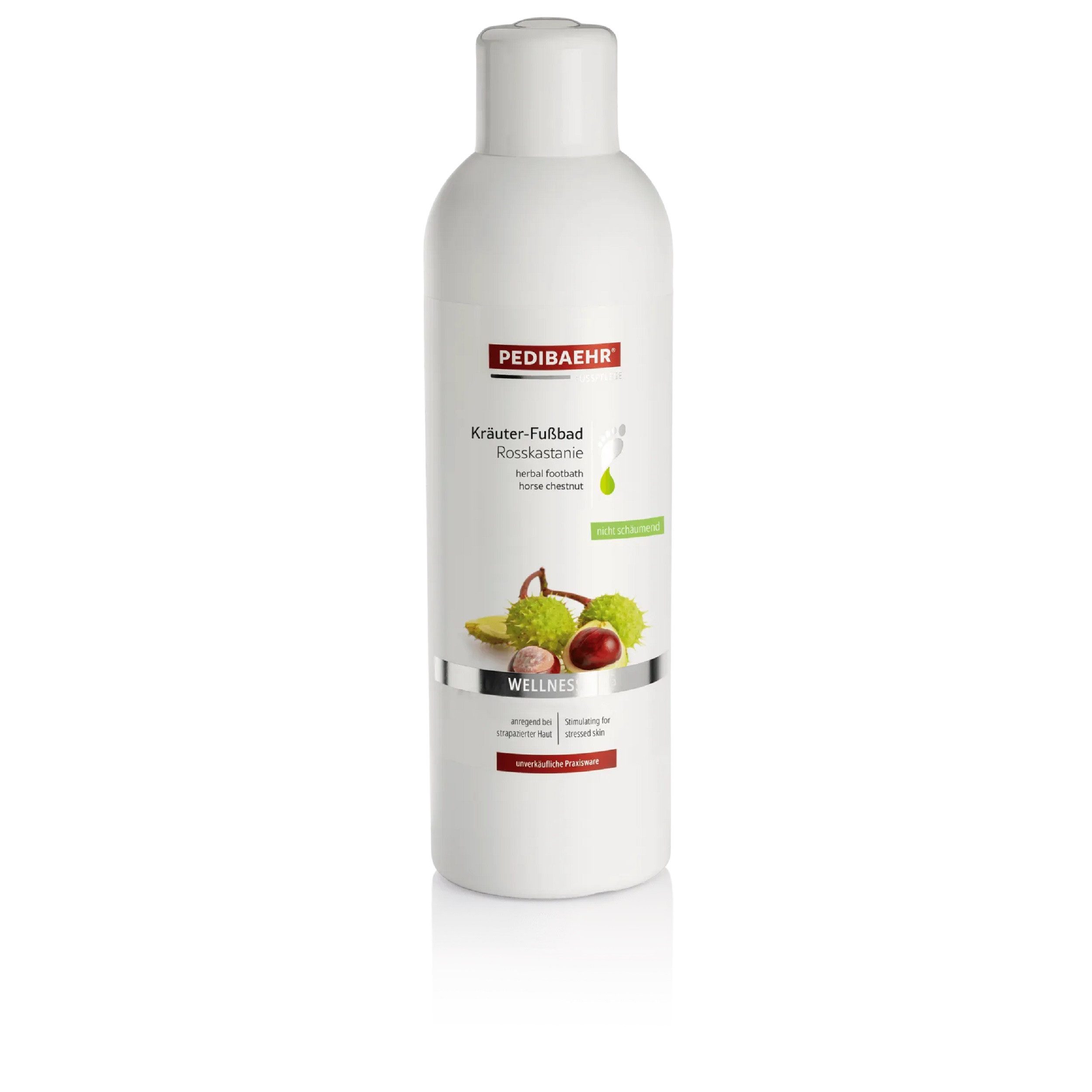 Pedibaehr Fußbad-Zusatz Pedibaehr Fußbad Rosskastanie 1000ml, 1-tlg., belebend & pflegend mit Panthenol & Rosskastanien-Extrakt