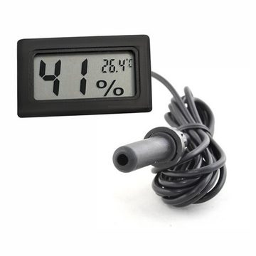 SECUMAX Aquarienthermometer Hygrometer Terrarium Küchen Auto Thermometer 1,5 m Kabel Sonde
