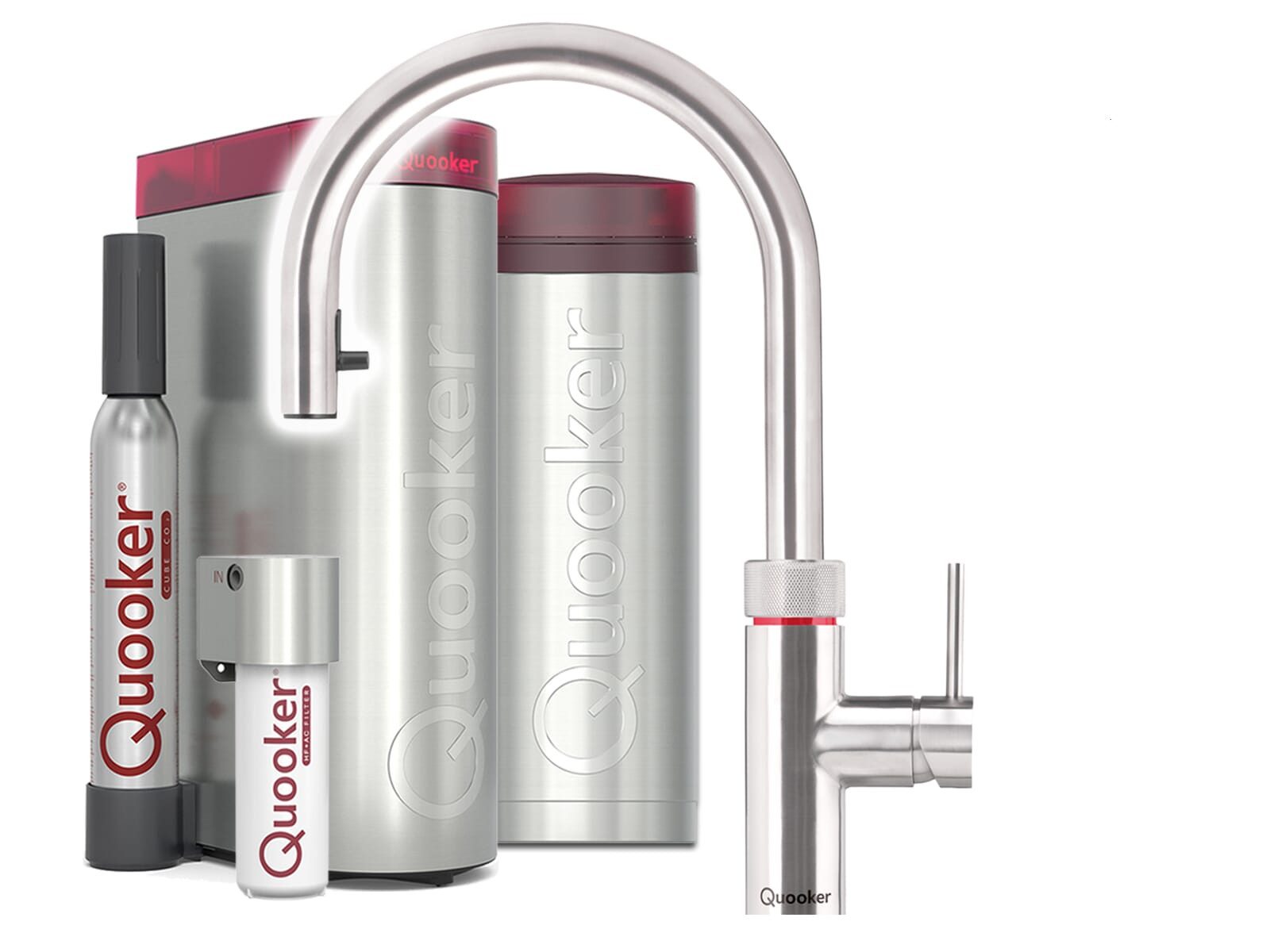 QUOOKER Küchenarmatur Quooker PRO3 & CUBE, Flex inkl. Cube-Filter
