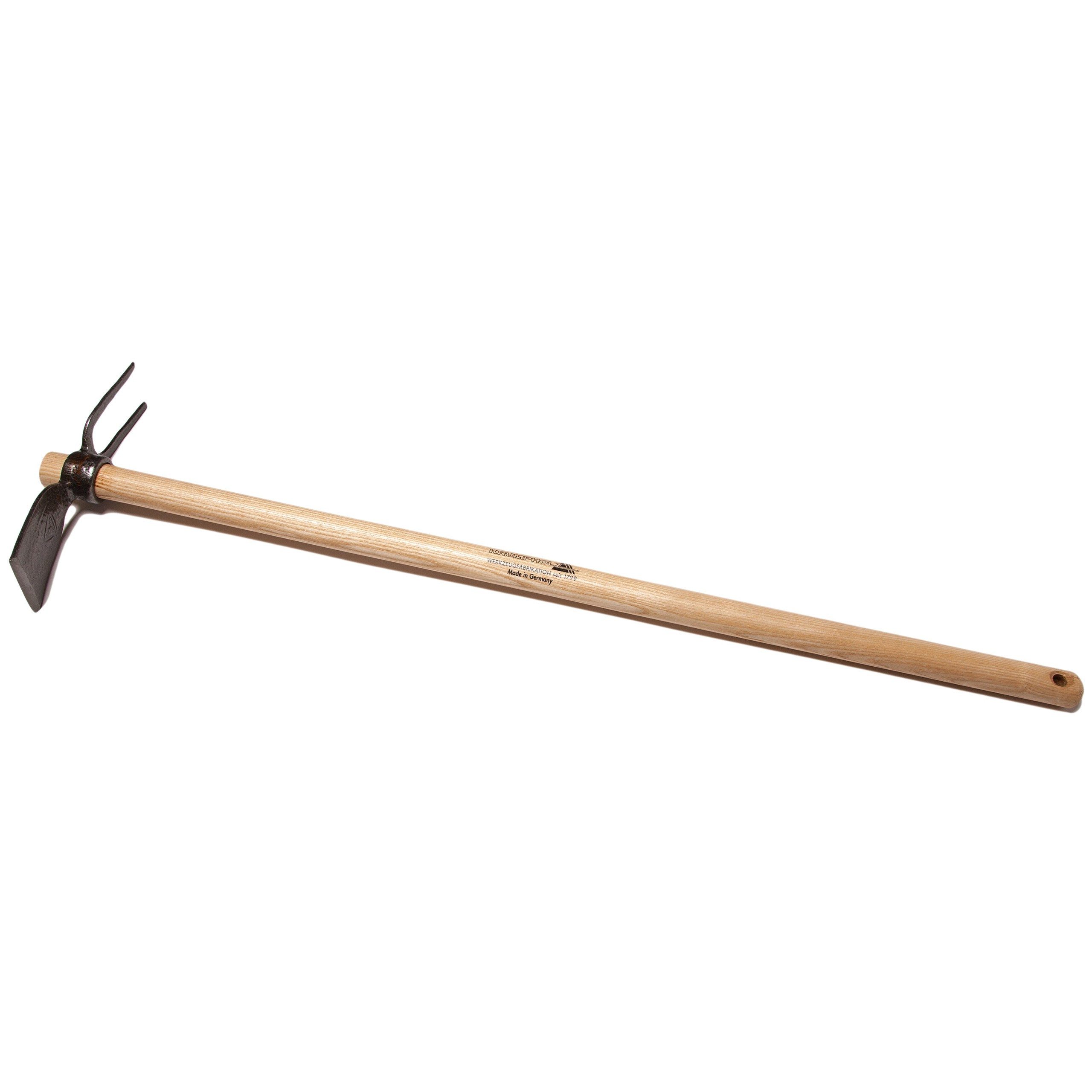Krumpholz Gartenhacke Zweiseitige Gartenhacke mit Eschenholzstiel "Rand" 80cm Krumpholz