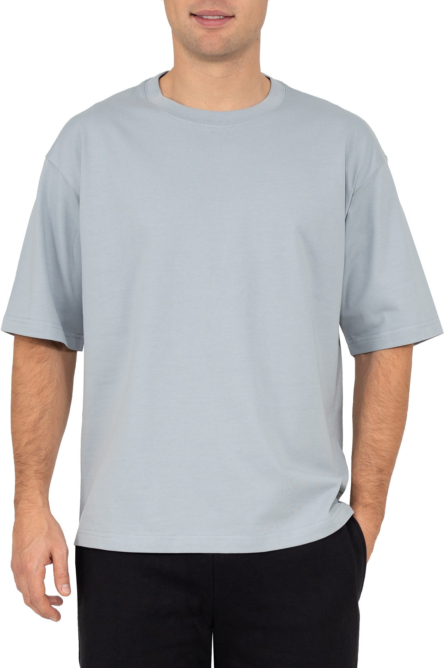 Reichstadt T-Shirt Reichstadt Shoulder Drop Herren T-Shirt 25RS071 in kräft günstig online kaufen