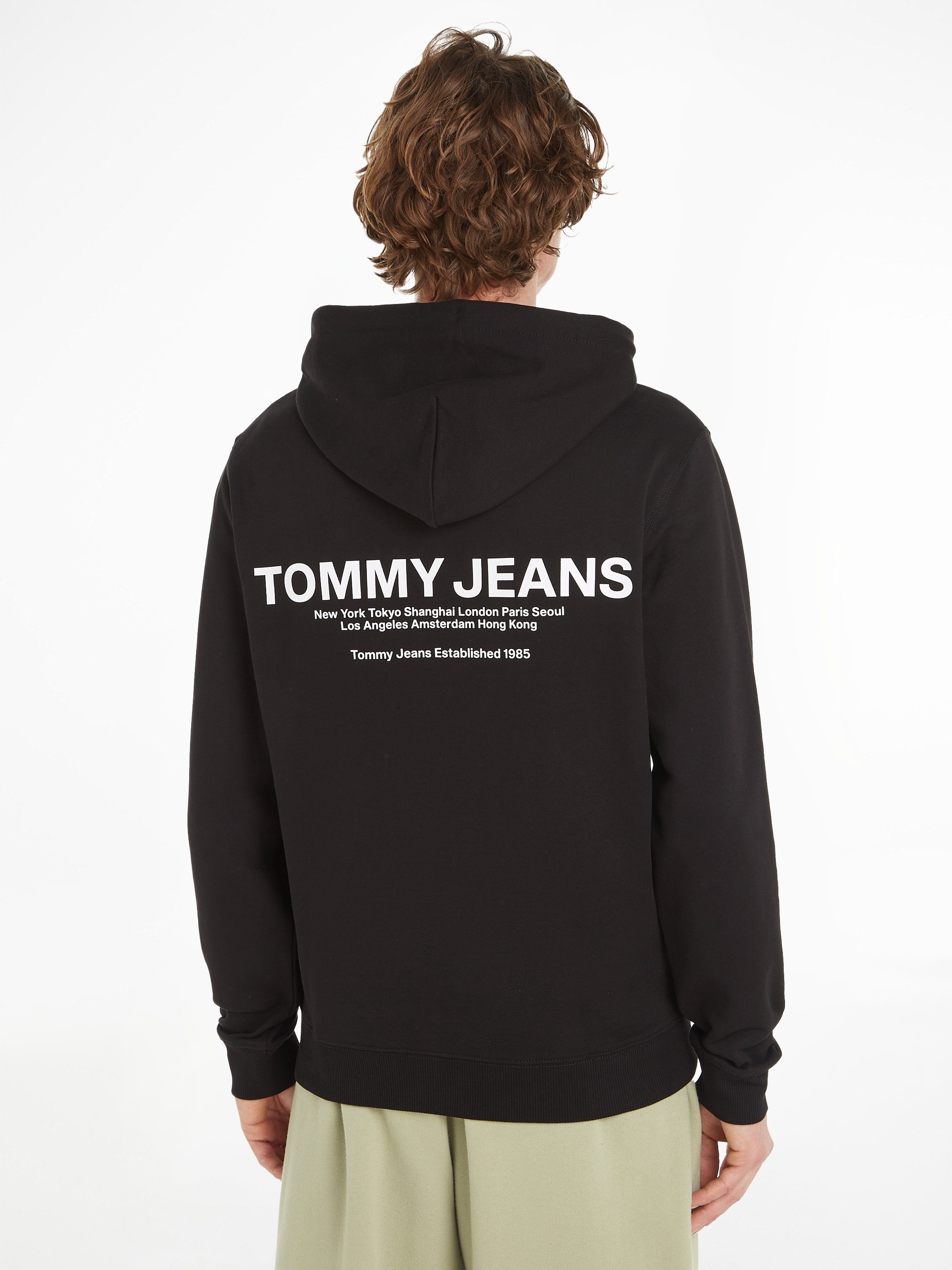 Jeans HOODIE ENTRY REG TJM GRAPHIC Kapuzensweatshirt Tommy Black