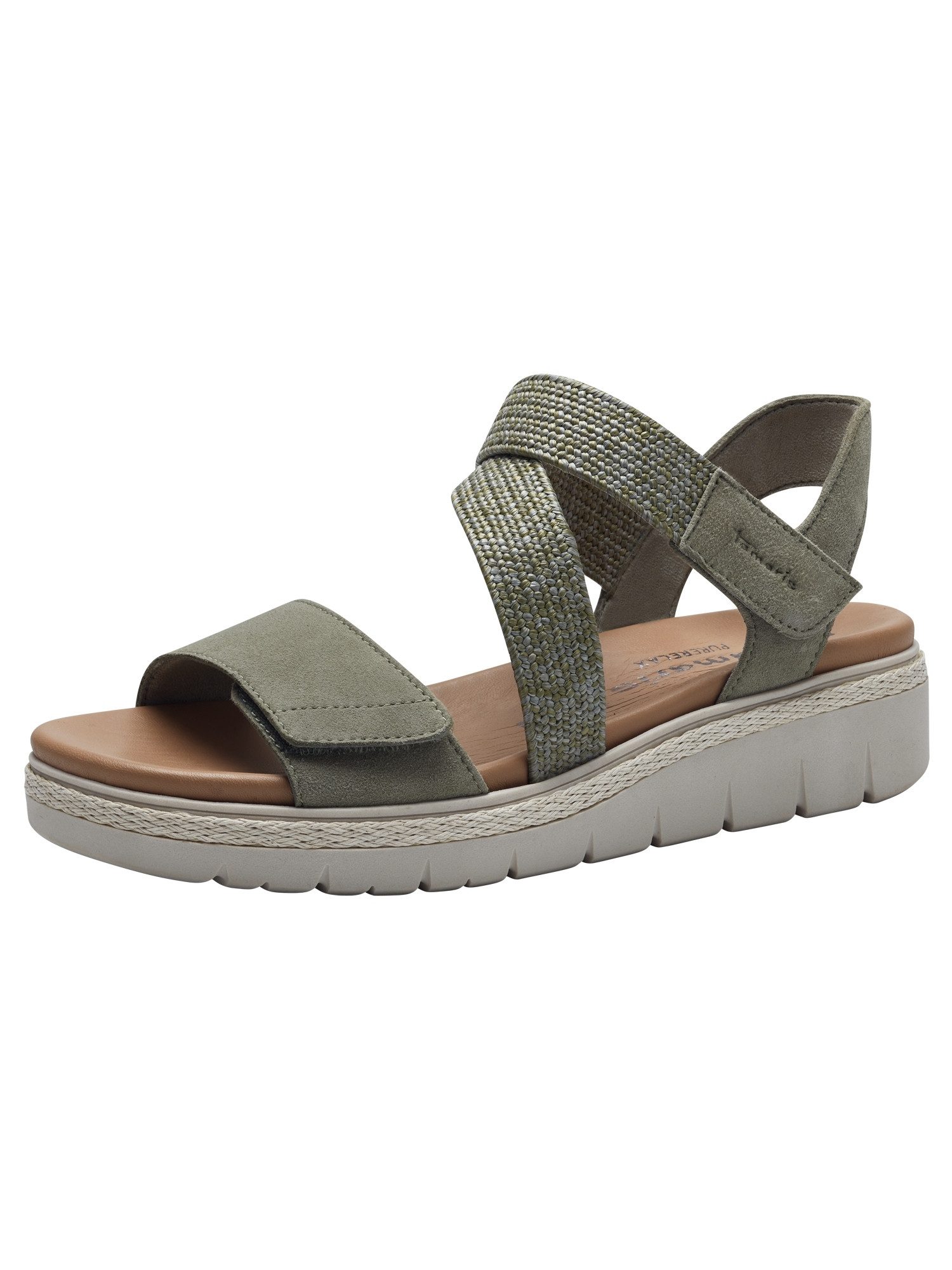 Tamaris Pure Relax COMFORT-Lining, Removable Sock Plateausandaletten COMFORT-Lining