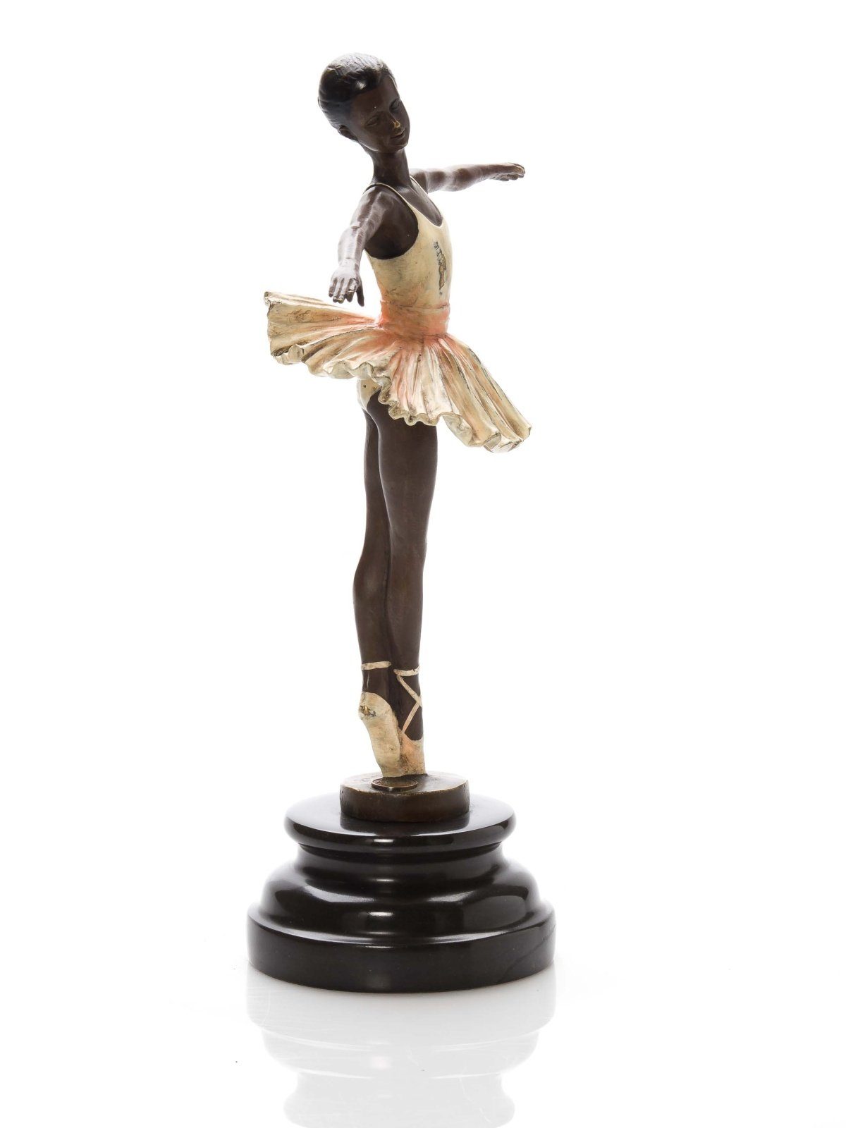 Aubaho Skulptur Skulptur Bronzeskulptur Antik-Stil Ballett Ballerina Tänzerin F Bronze