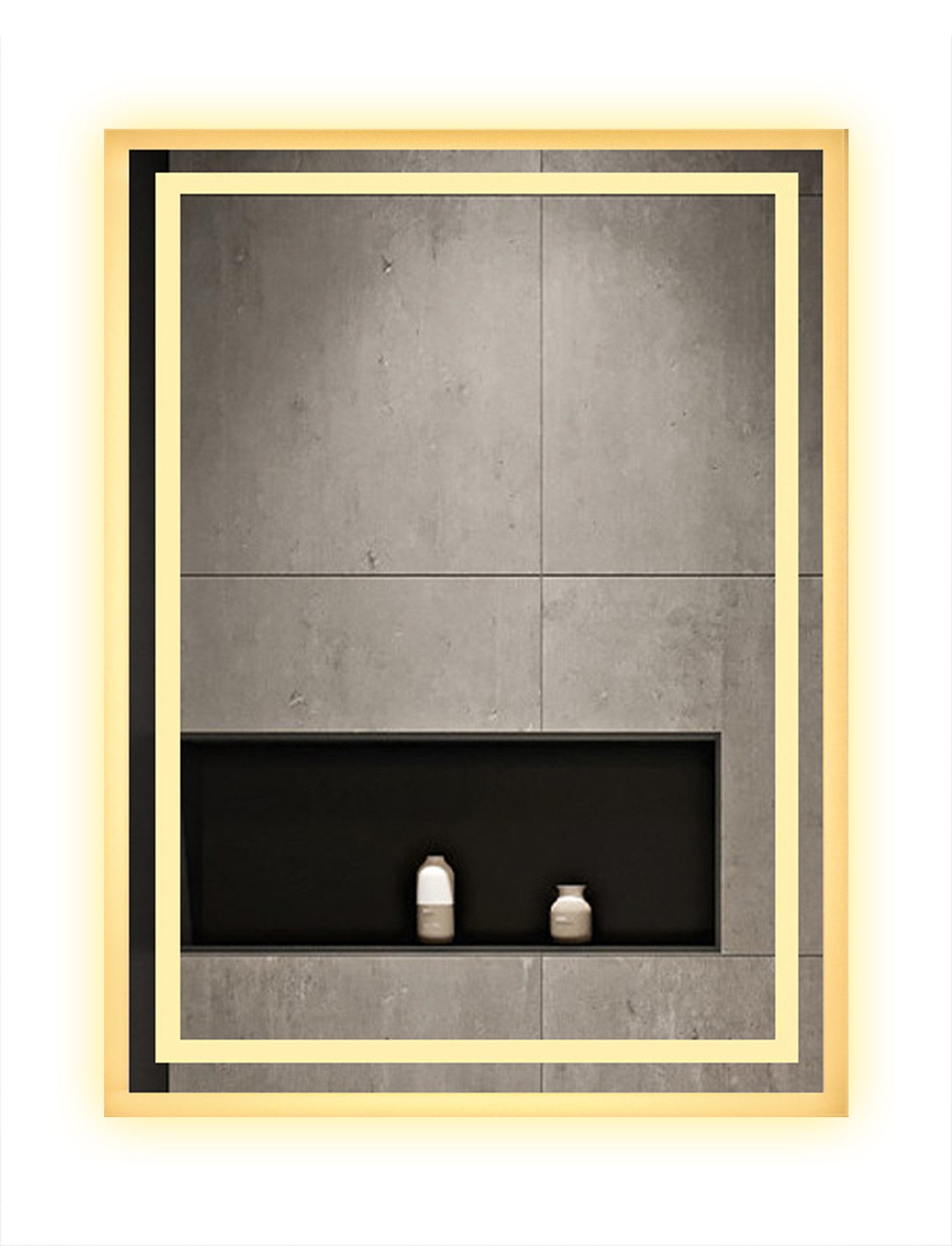 Spiegel mit beleuchtung Led Badspiegel Touch 50 x 70 80x60 cm mit Wandschalter