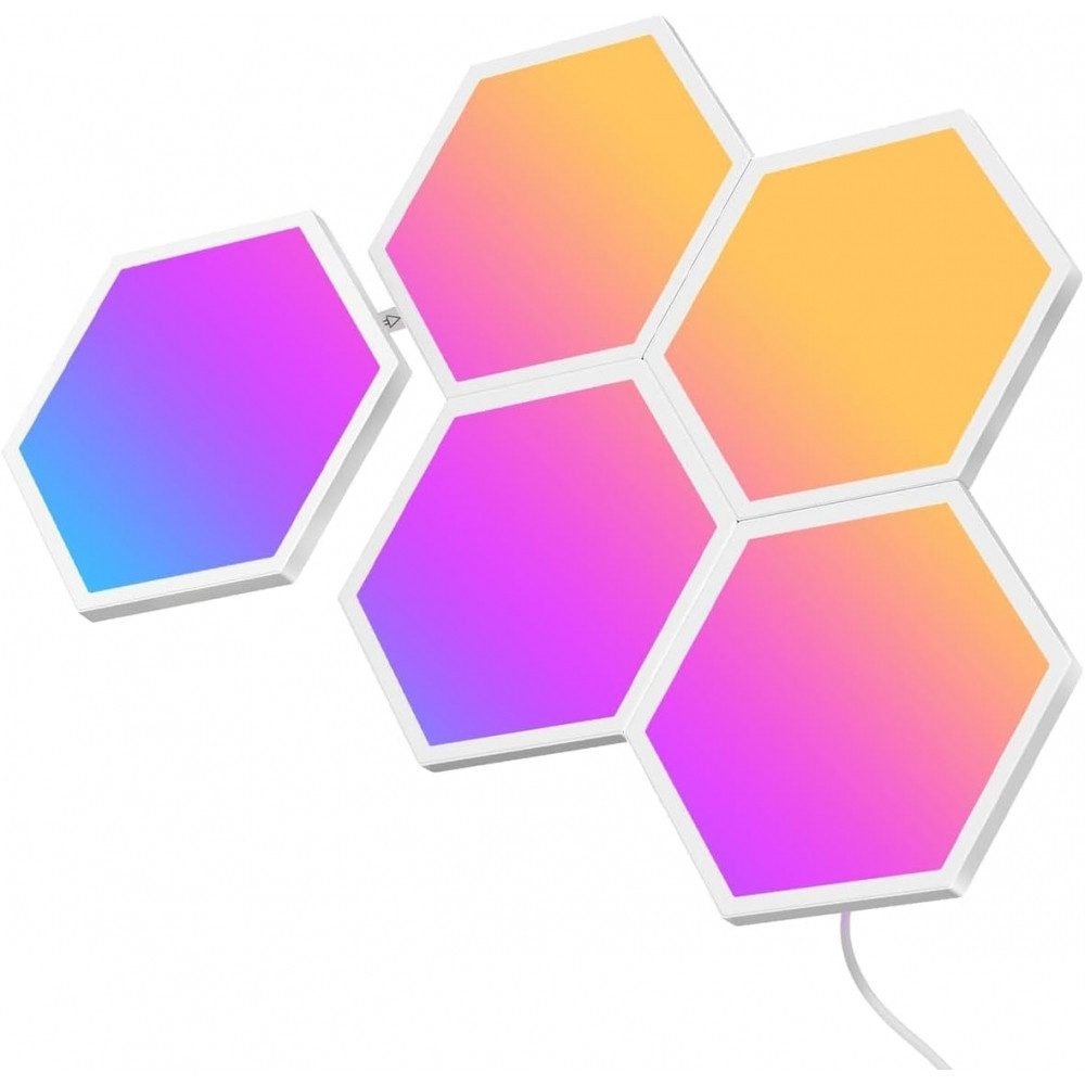 Govee LED Panel Glide Hexa LED-Leuchte 5er Pack - Light Panels - weiß