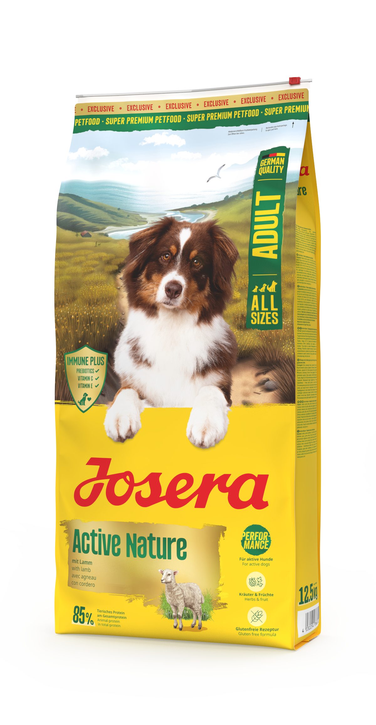 Josera Active Nature 12,5kg, Trockenfutter für: Hunde, Adult All Size, für ausgewachsene Hunde aller Größen