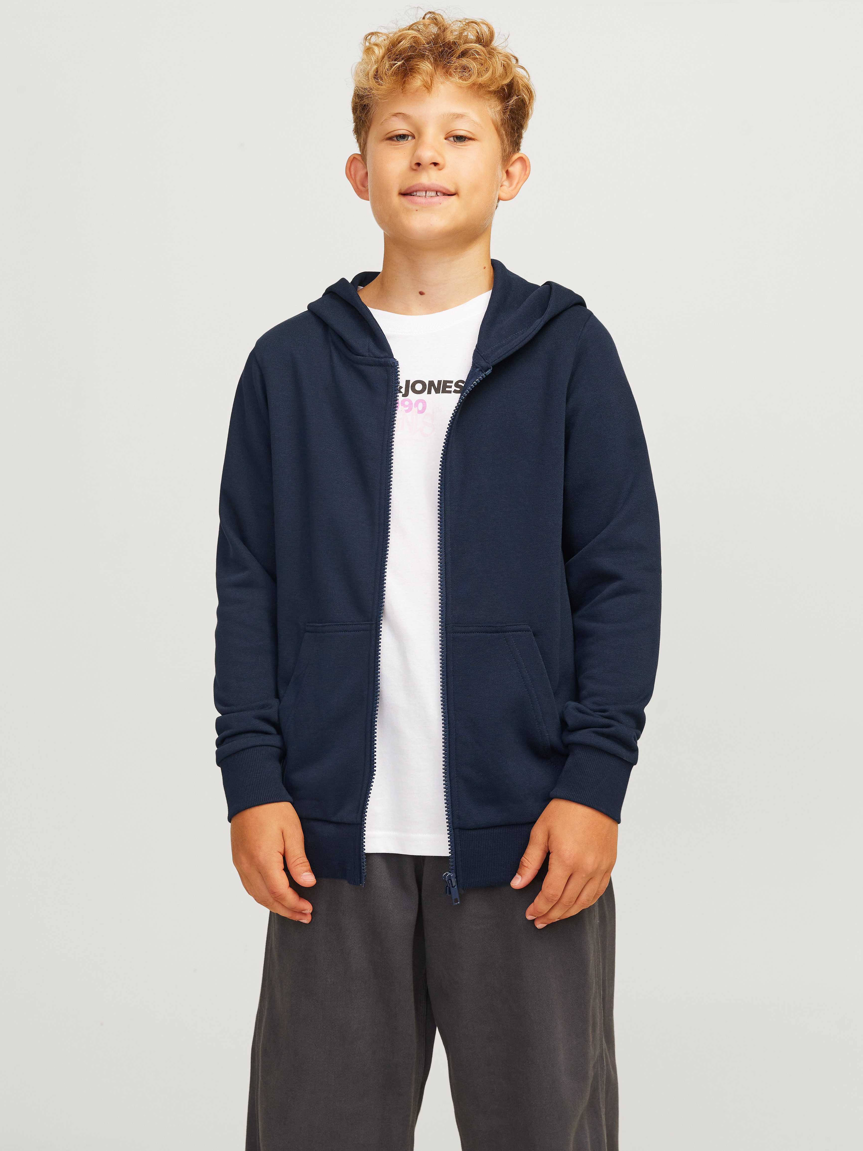 Sweatjacke JJEBRADLEY SWEAT ZIP HOOD NOOS JNR