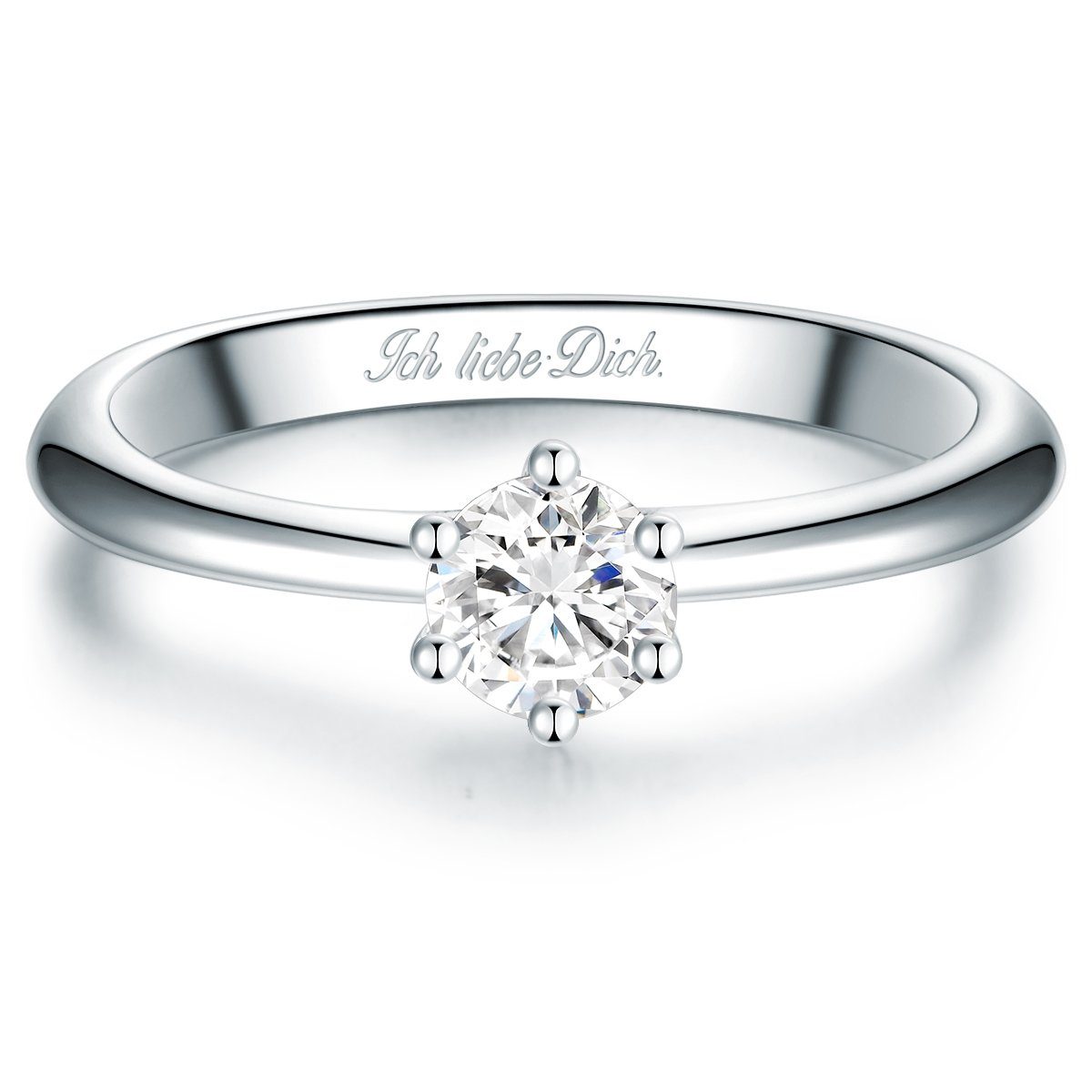 Trilani Silberring silber, mit Gravur "Ich Liebe Dich"