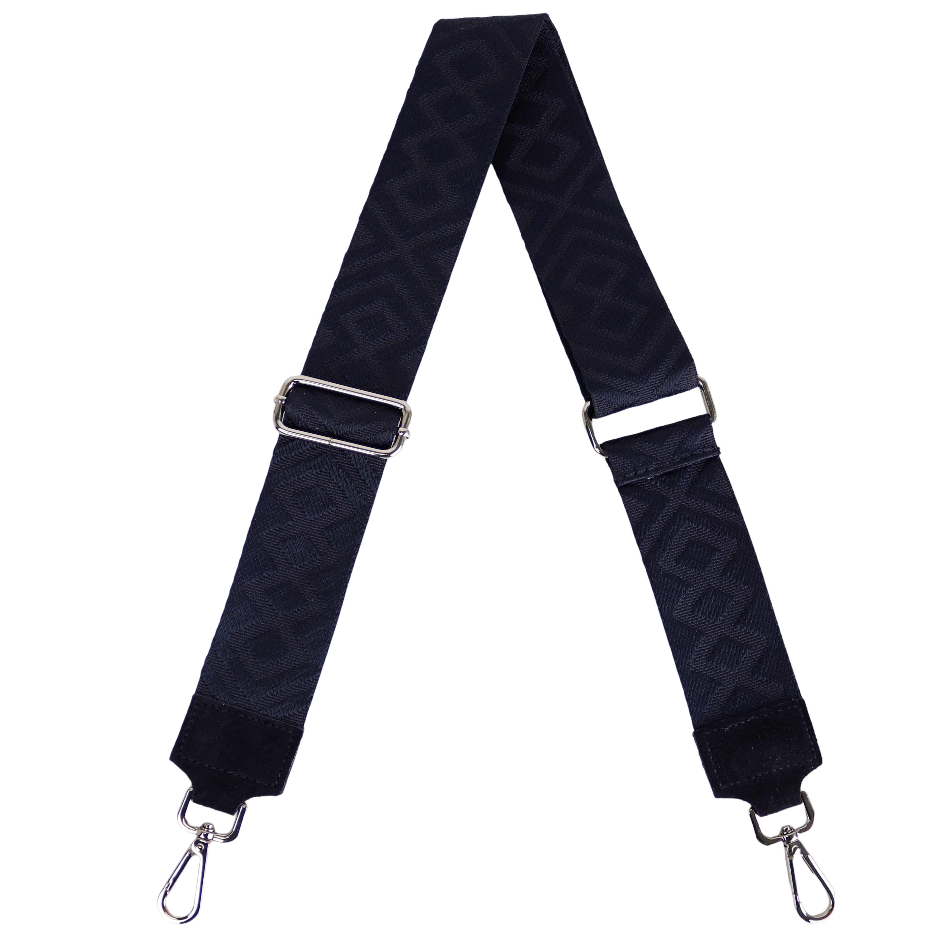 MIRROSI Schulterriemen Made in Italy aus Echtleder Schultergurt für Tasche zum Wechseln (passt perfekt für die Taschen aus Veloursleder) 5cm Breit Bohemian Style, Lederbesatz aus Wildleder