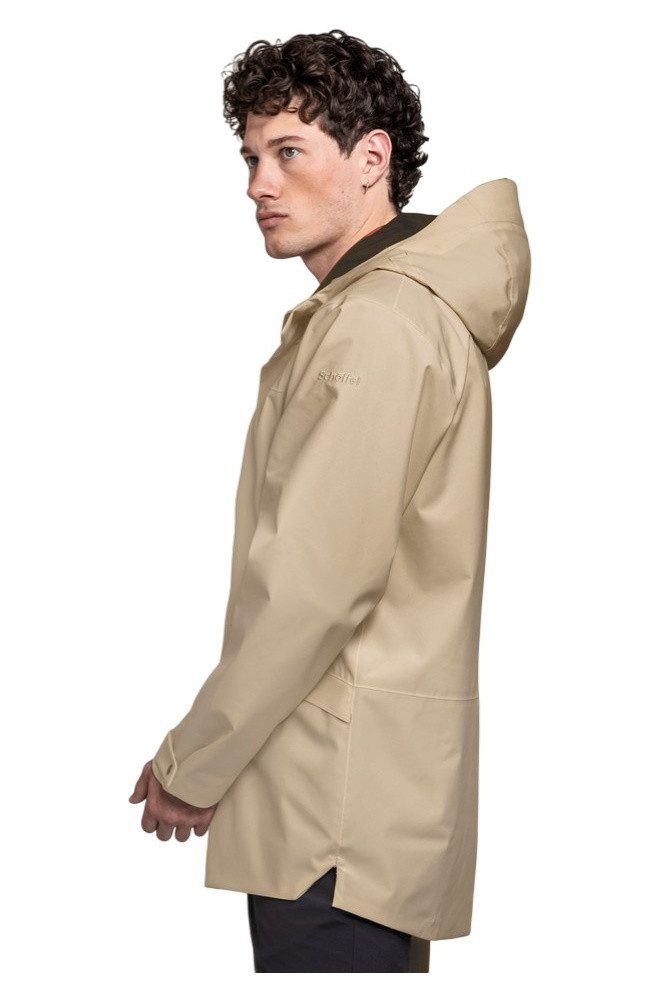 Schöffel Regenjacke CIRC Style Smue (wasserdicht, 2-Wege-Stretch) beige Herren