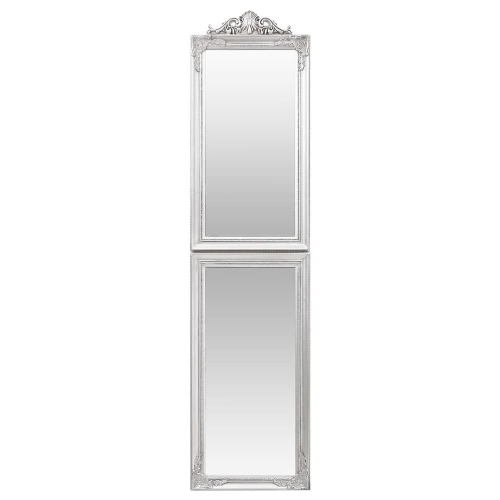 vidaXL Spiegel Standspiegel Silbern 40x160 cm (1-St)