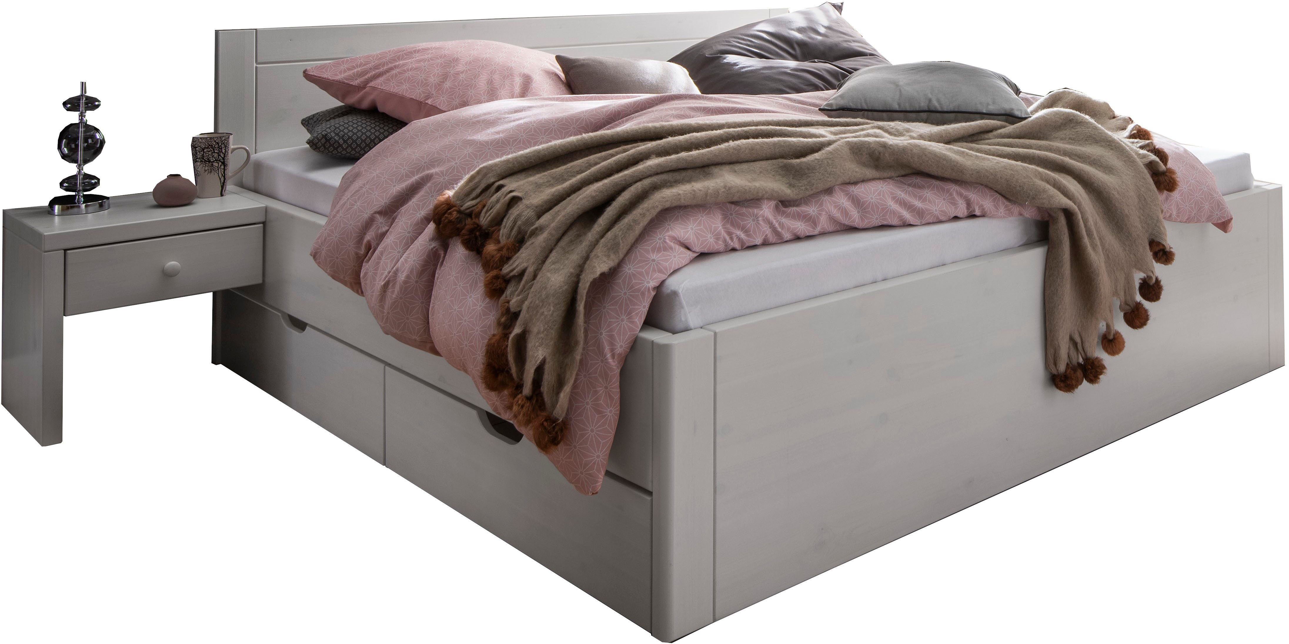 Weiße Massivholzbetten 200x200 online kaufen | OTTO