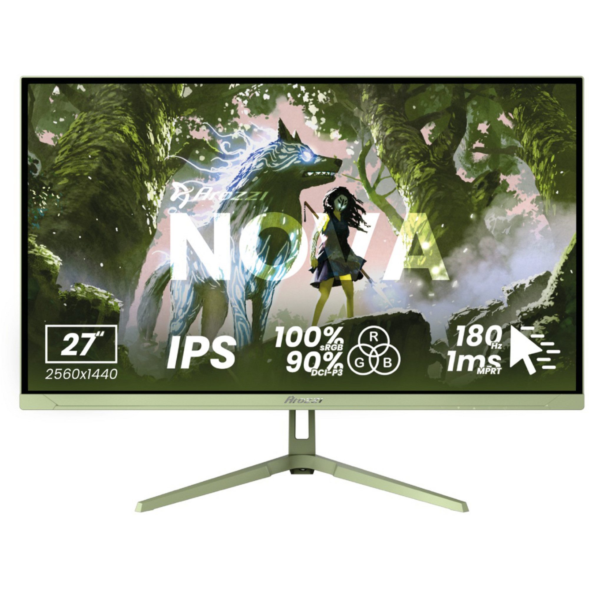 Arozzi Arozzi Nova 27T2K180, Gaming-Monitor, (QHD, IPS, TFT-Monitor (2560 x 1440 px)