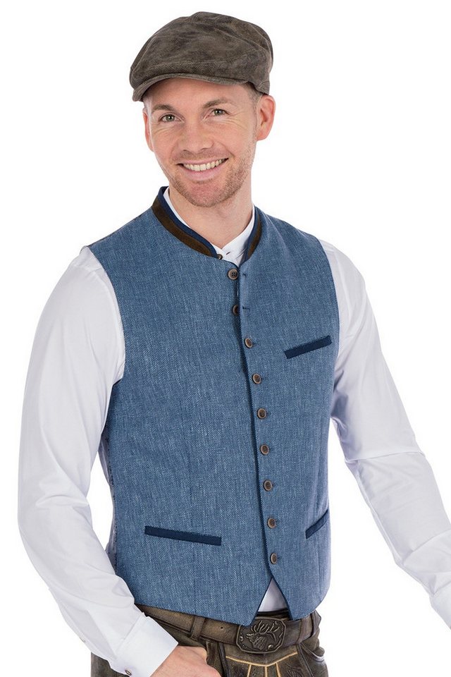 Hammerschmid Trachtenweste Trachtenweste VINCE taubenblau