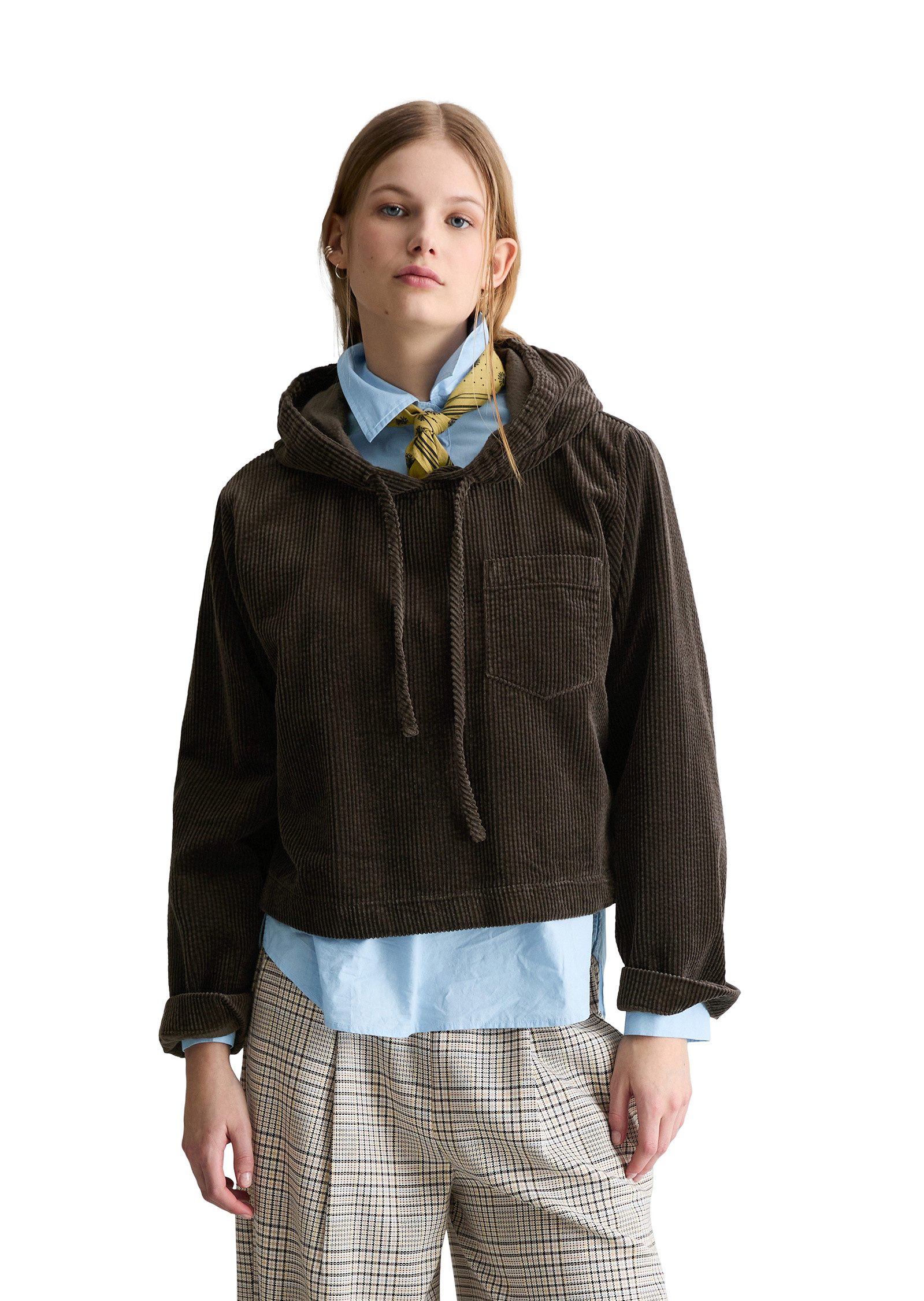 Marc O'Polo DENIM Langarmbluse mit lässiger Bubble-Struktur