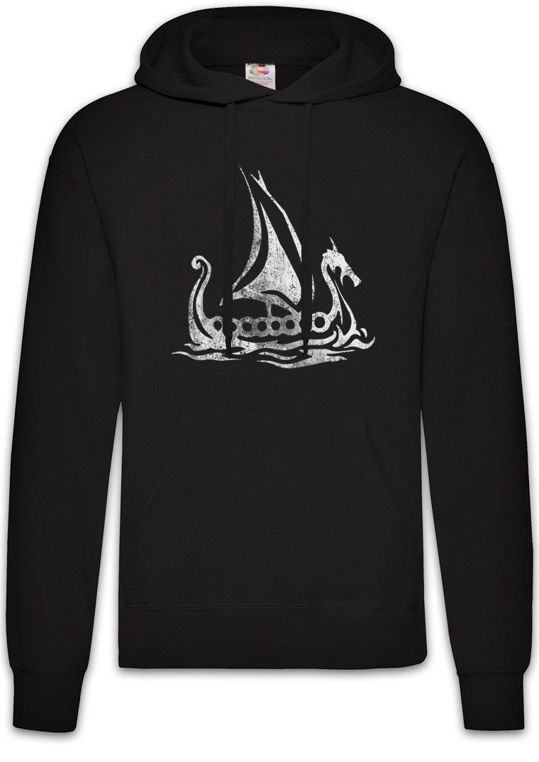 Hoodie Viking Ship IV Herren Hoodie Drachenboot Runen Walhalla Odin Thor