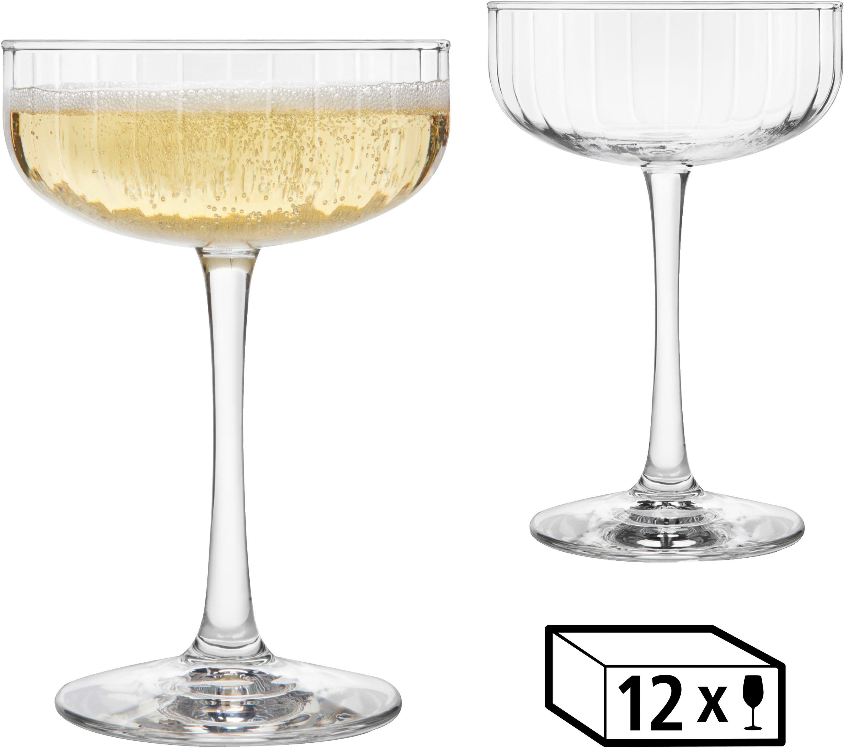 Champagnerglas Libbey Trinkglas, 12er Set -LINEAR-