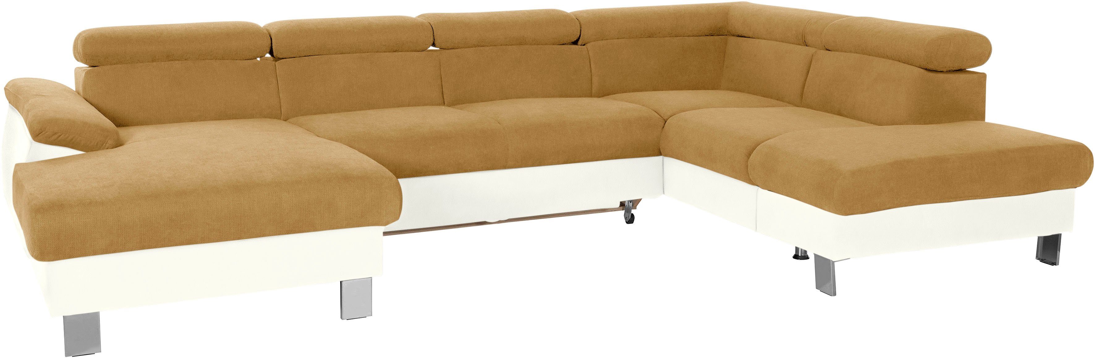 COTTA Wohnlandschaft "Komaris U-Form, B: 320 cm" mit Kopfteilverstellung, o günstig online kaufen