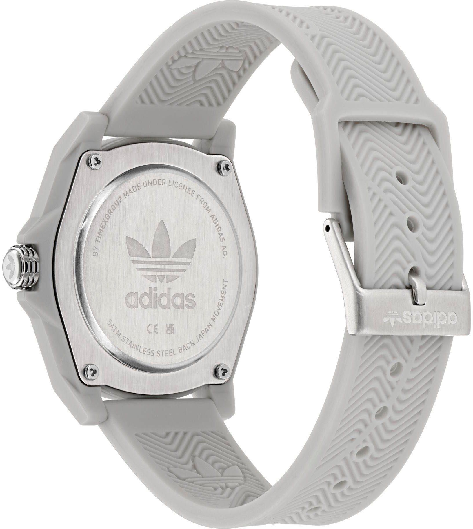 adidas Originals Quarzuhr PROJECT FOUR AOST250352I, Armbanduhr, Herrenuhr, Damenuhr,Resinarmband,wasserabweisend bis 5 bar