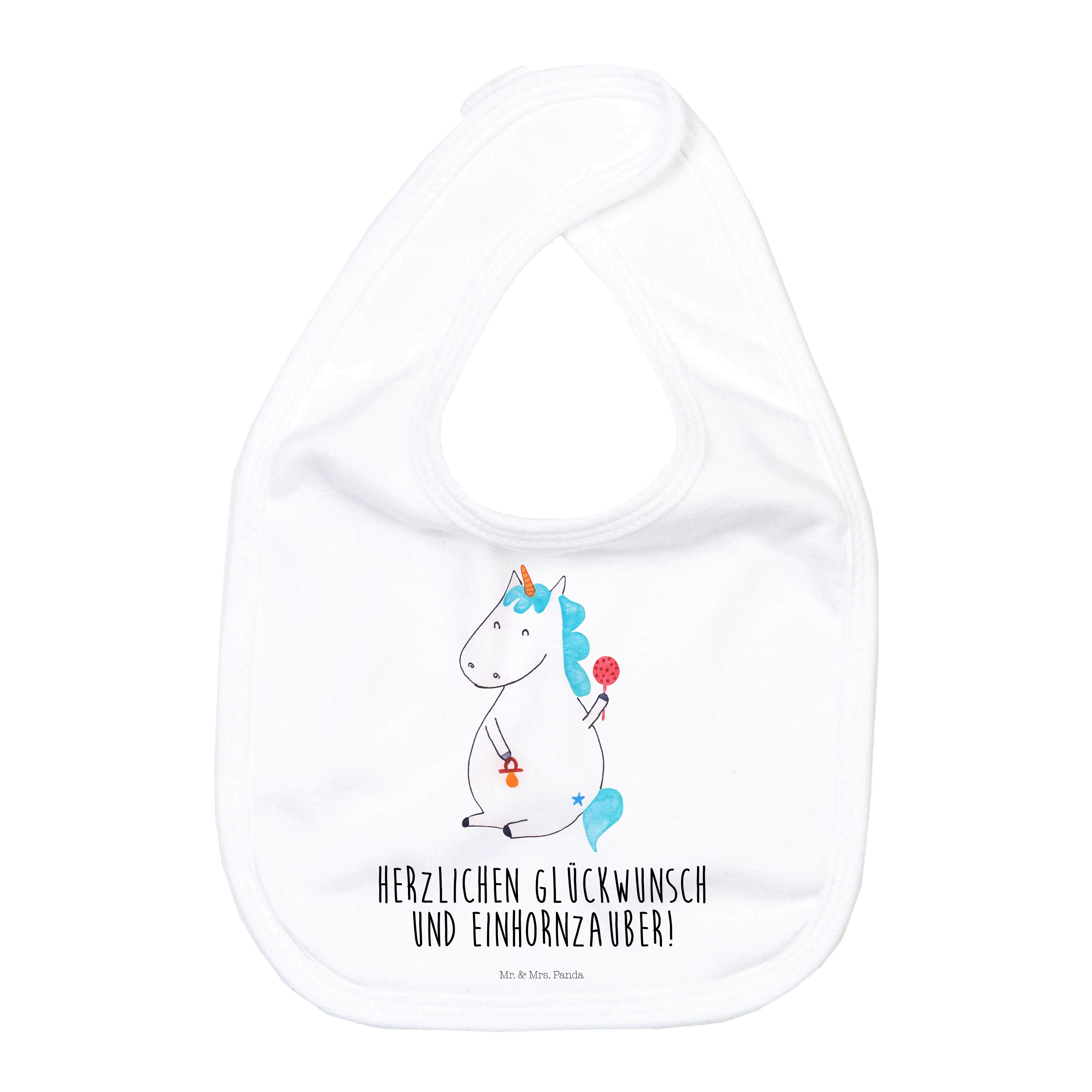 Tragetuch Einhorn Baby - Weiß - Geschenk, Nachwuchs, Baby Spucktuch, Einhörner