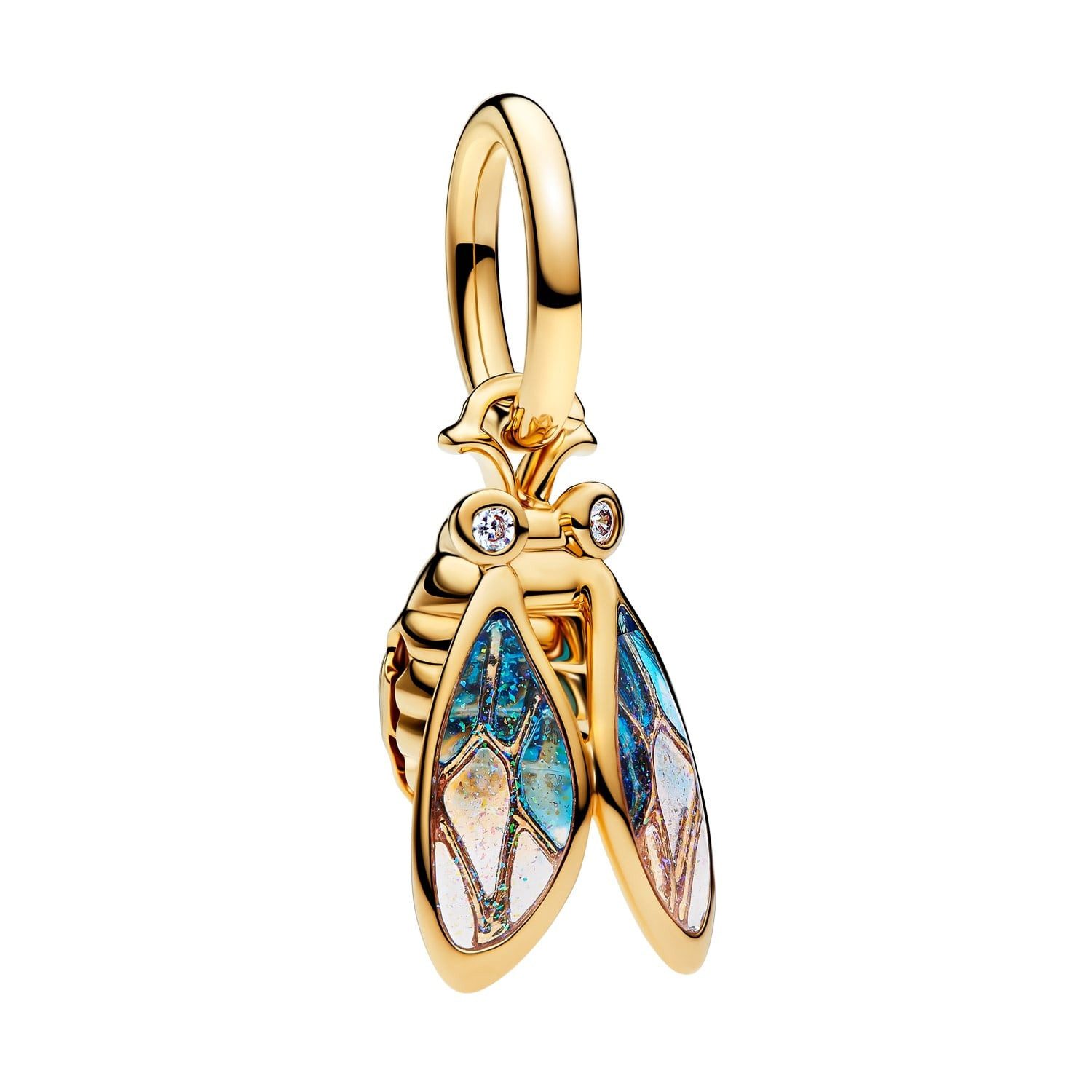 Pandora Kettenanhänger Charm-Anhänger Zikade Goldfarben