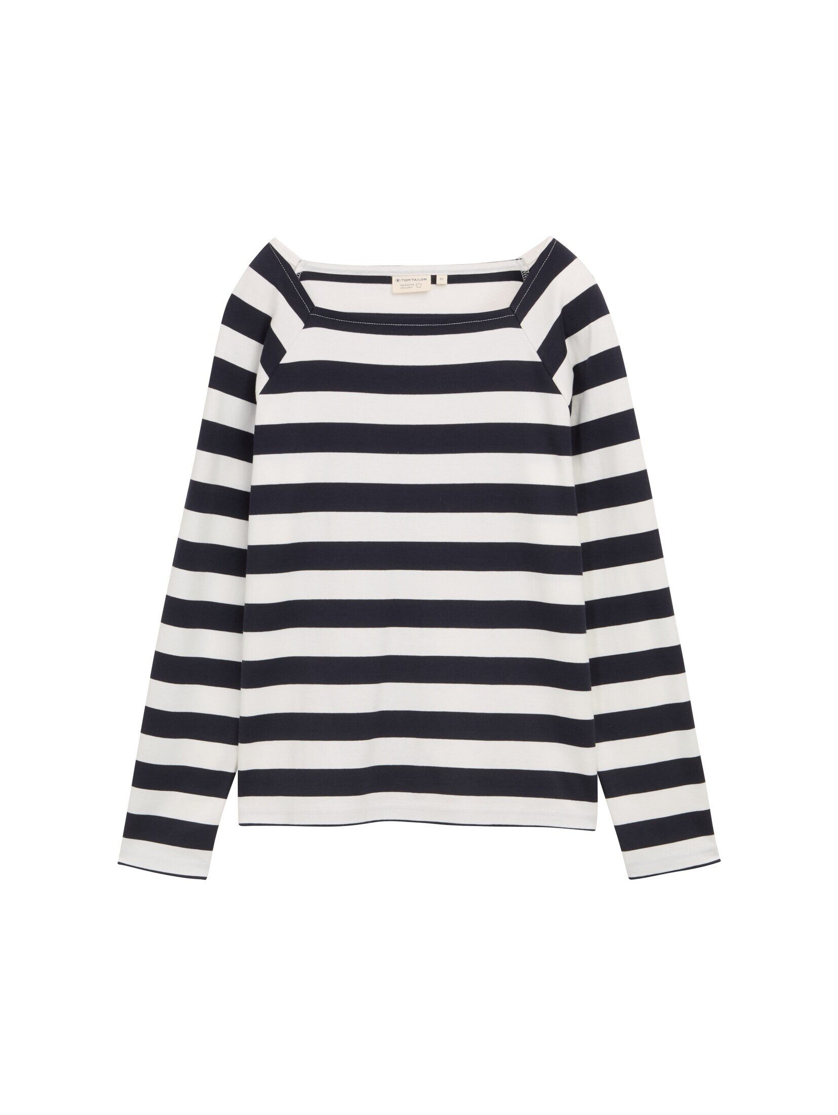 TOM TAILOR Langarmshirt T-Shirt Langarmshirt mit Streifenmuster günstig online kaufen