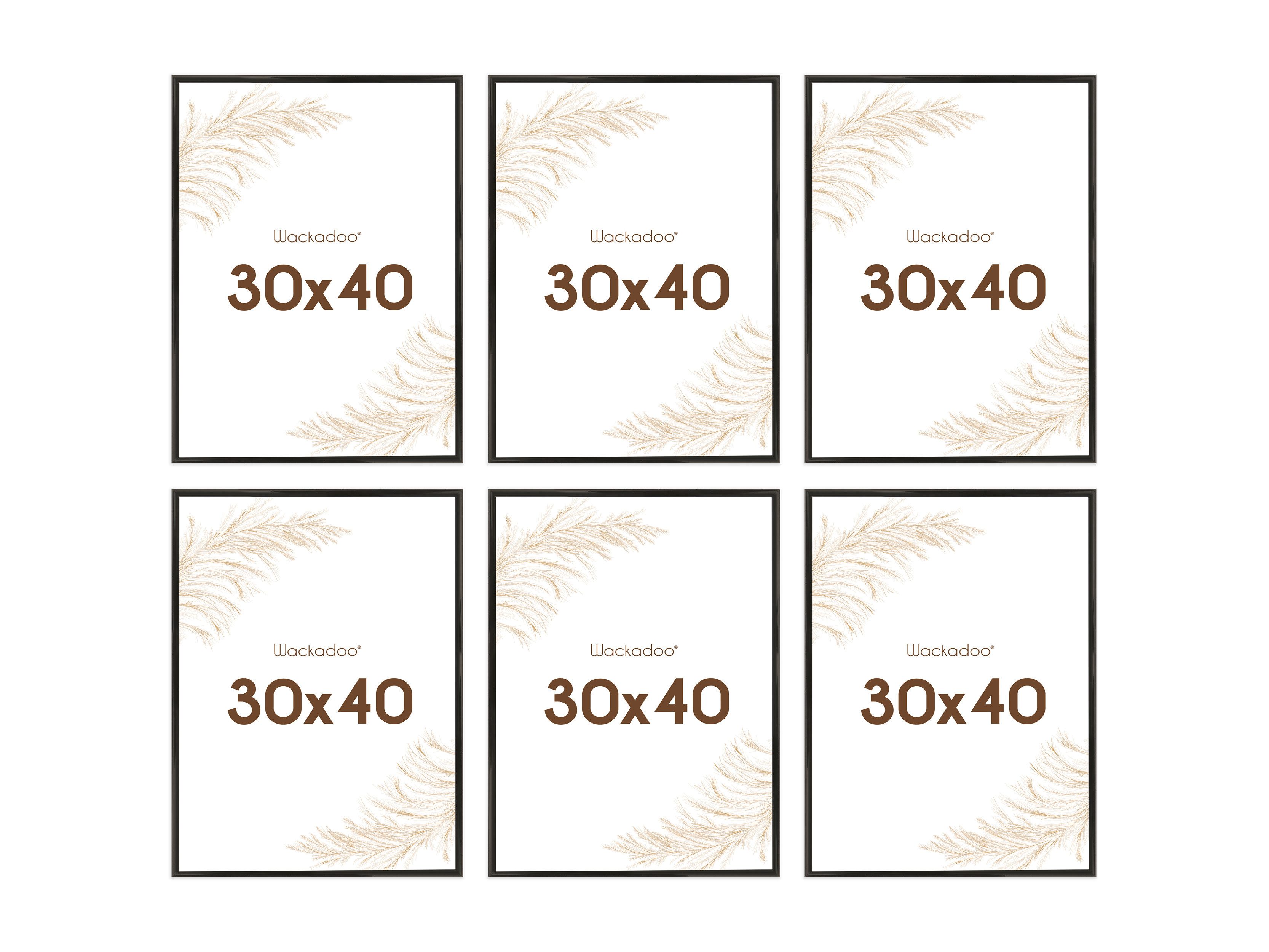 Wackadoo Living Bilderrahmen-Set Bilder Collage Set mit Glas für Einzelbild günstig online kaufen