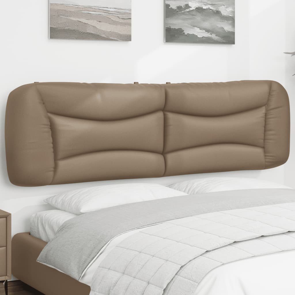 vidaXL Bett Kopfteil-Kissen "Hvar" Cappuccino-Braun 180 cm Kunstleder (1-tlg)