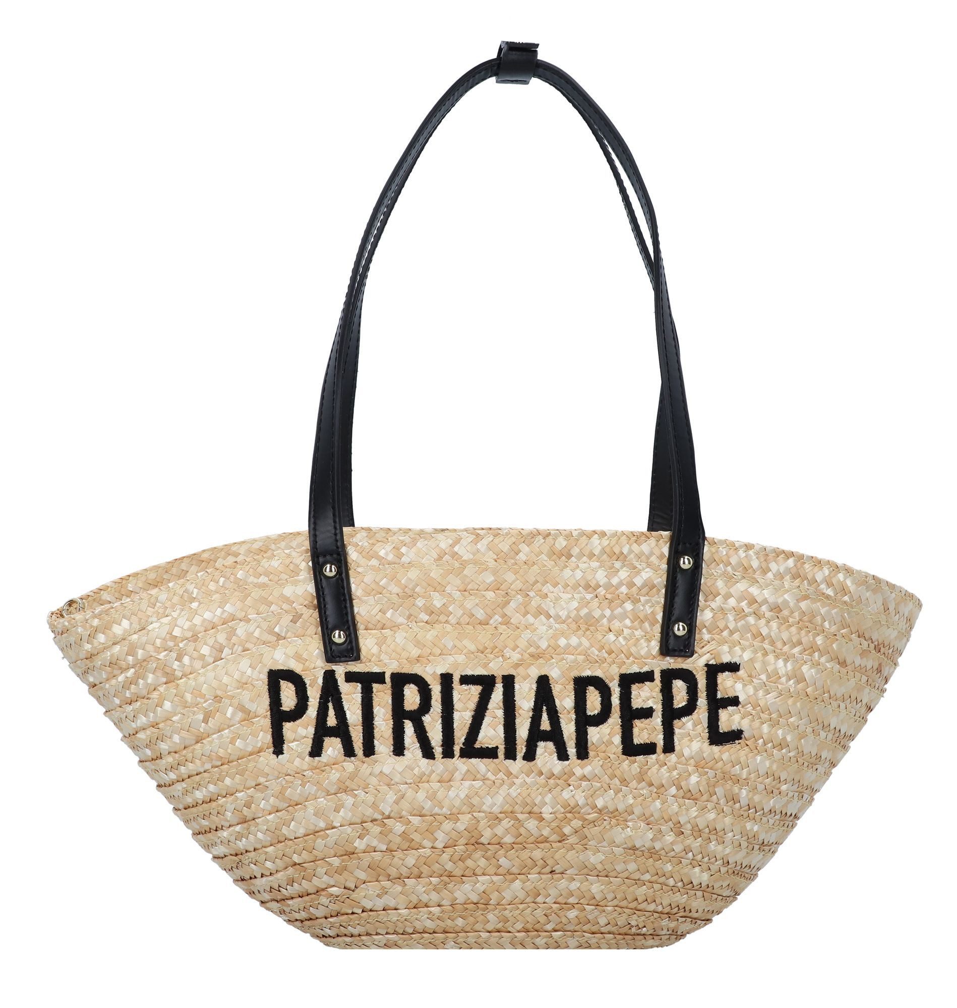 Patrizia Pepe Schultertasche Summer Straw, Stroh