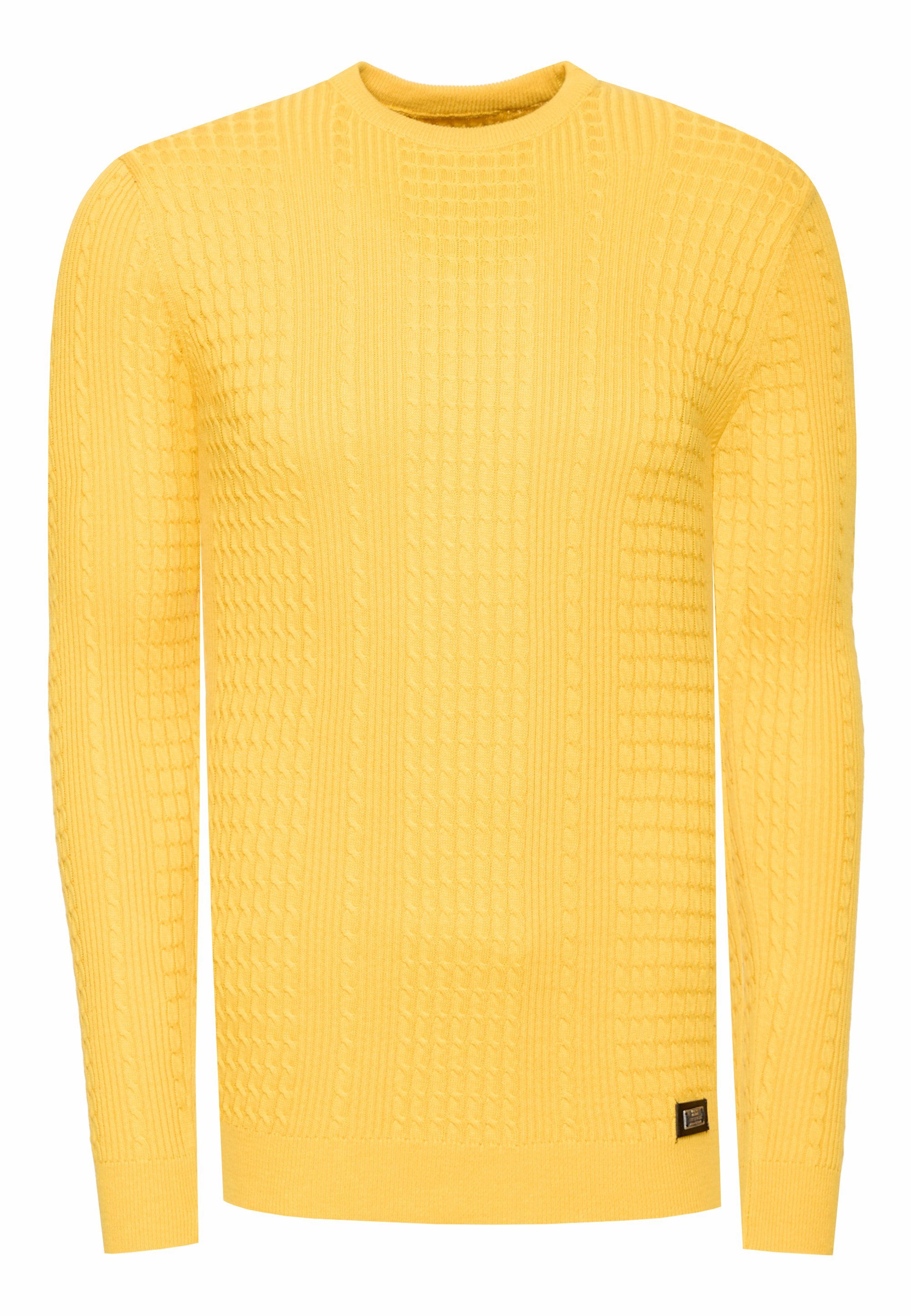 Rusty Neal Strickpullover mit modernem Strickmuster