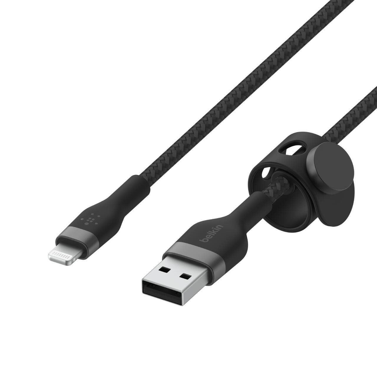 Belkin CAA010bt2MBK BoostCharge Pro FlexUSB-A-Kabel mit L Headset