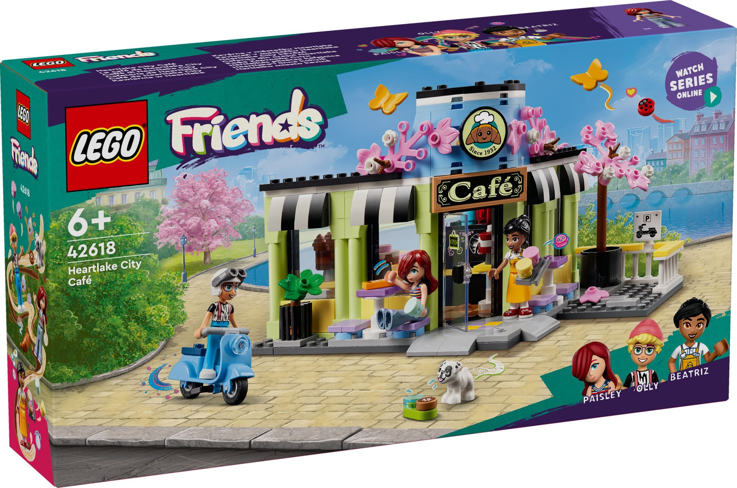 LEGO® LEGO® Friends 42618 Heartlake City Café Konstruktionsspielsteine, (426 St)