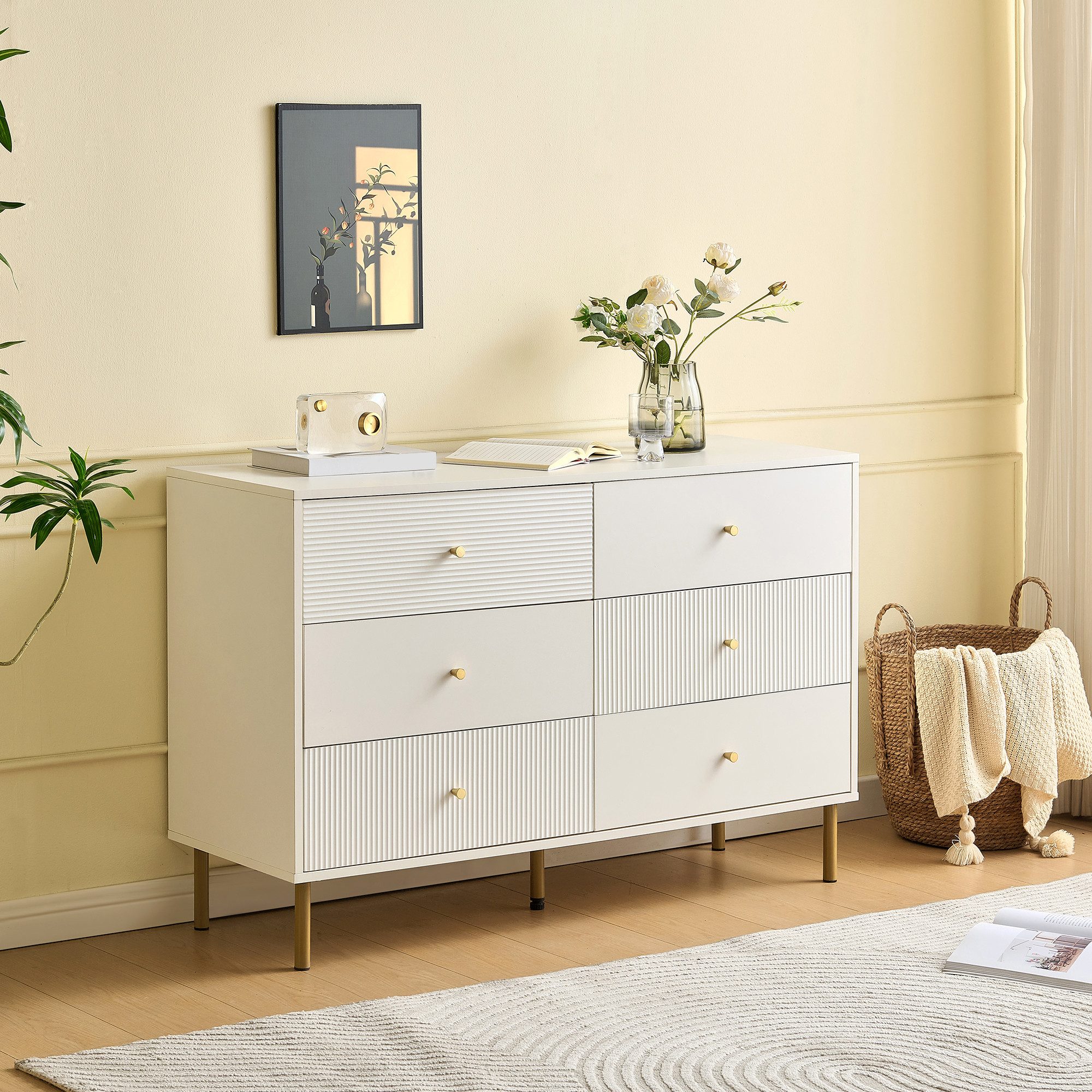 Sideboard Kommode Weiß Anrichte