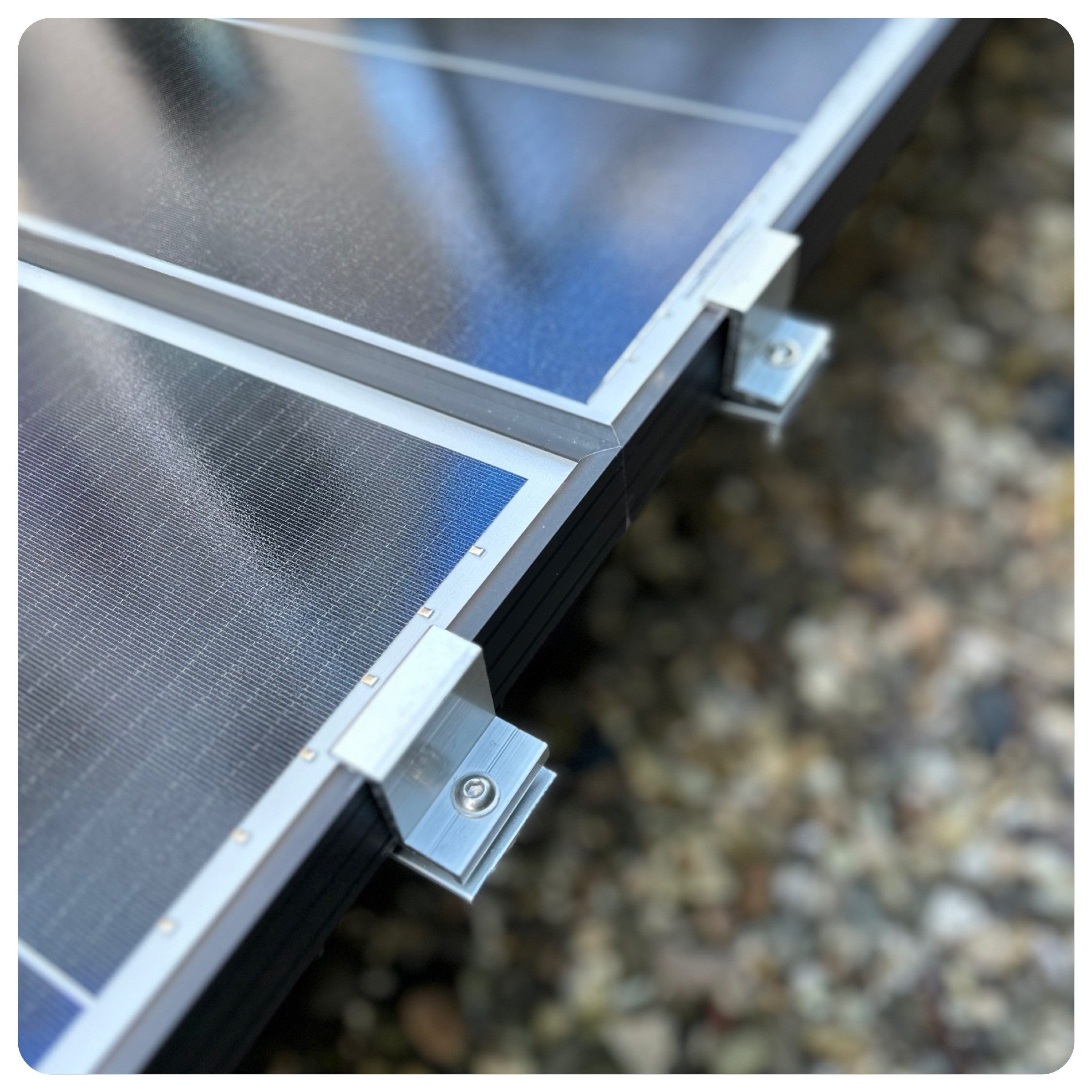 NELI Solarmodul-Halterung Halterung (Endklemme) für Photovoltaik-Modul, Befestigungsklemme, (Befestigungsklemme für Photovoltaik-Module)
