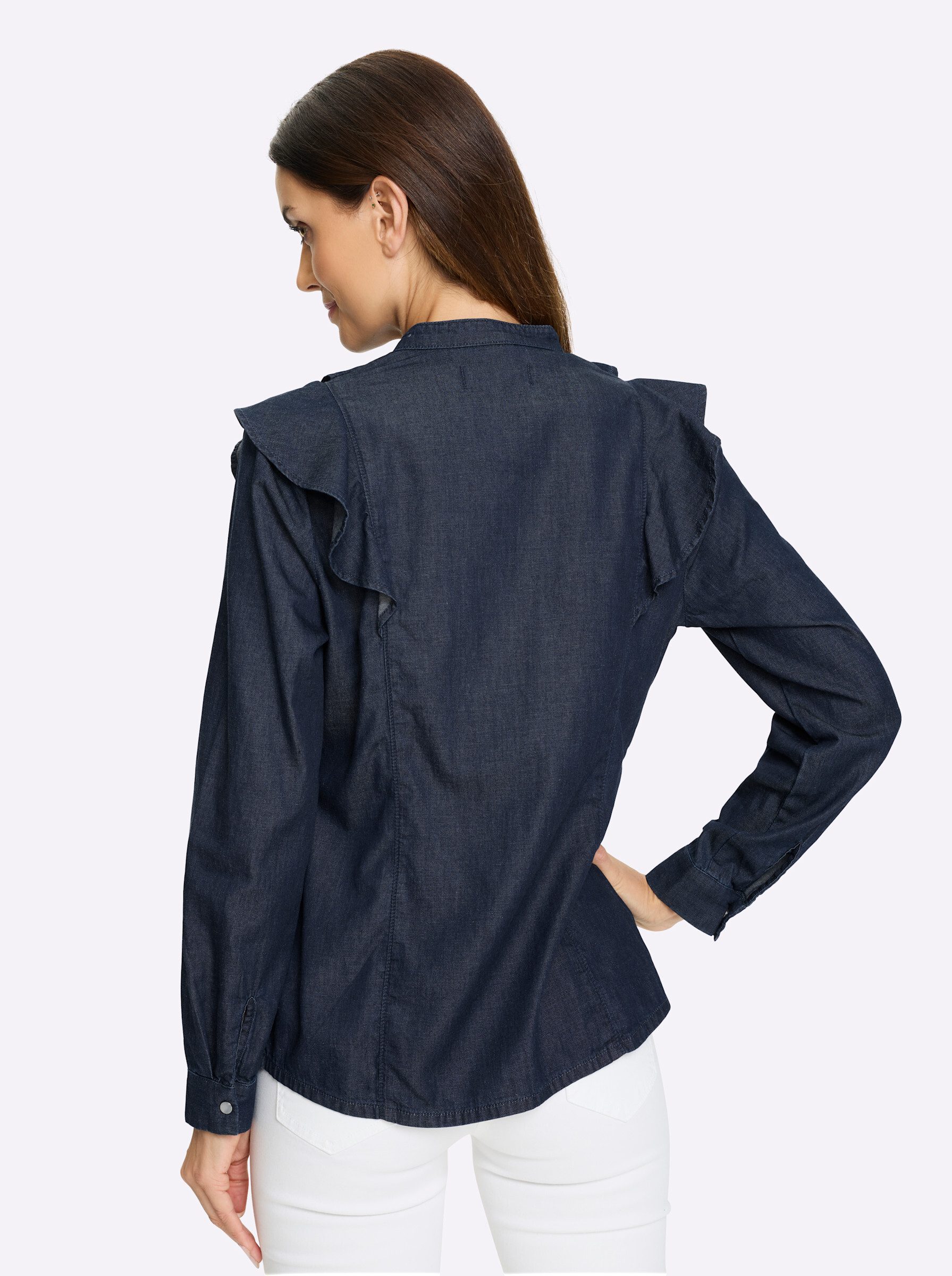 heine Klassische Bluse Jeansbluse . günstig online kaufen