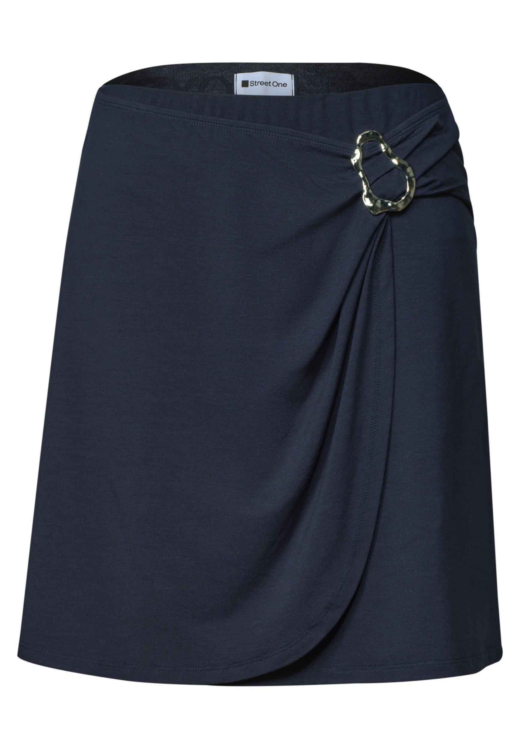 STREET ONE Minirock Wrapped Jersey skirt_solid